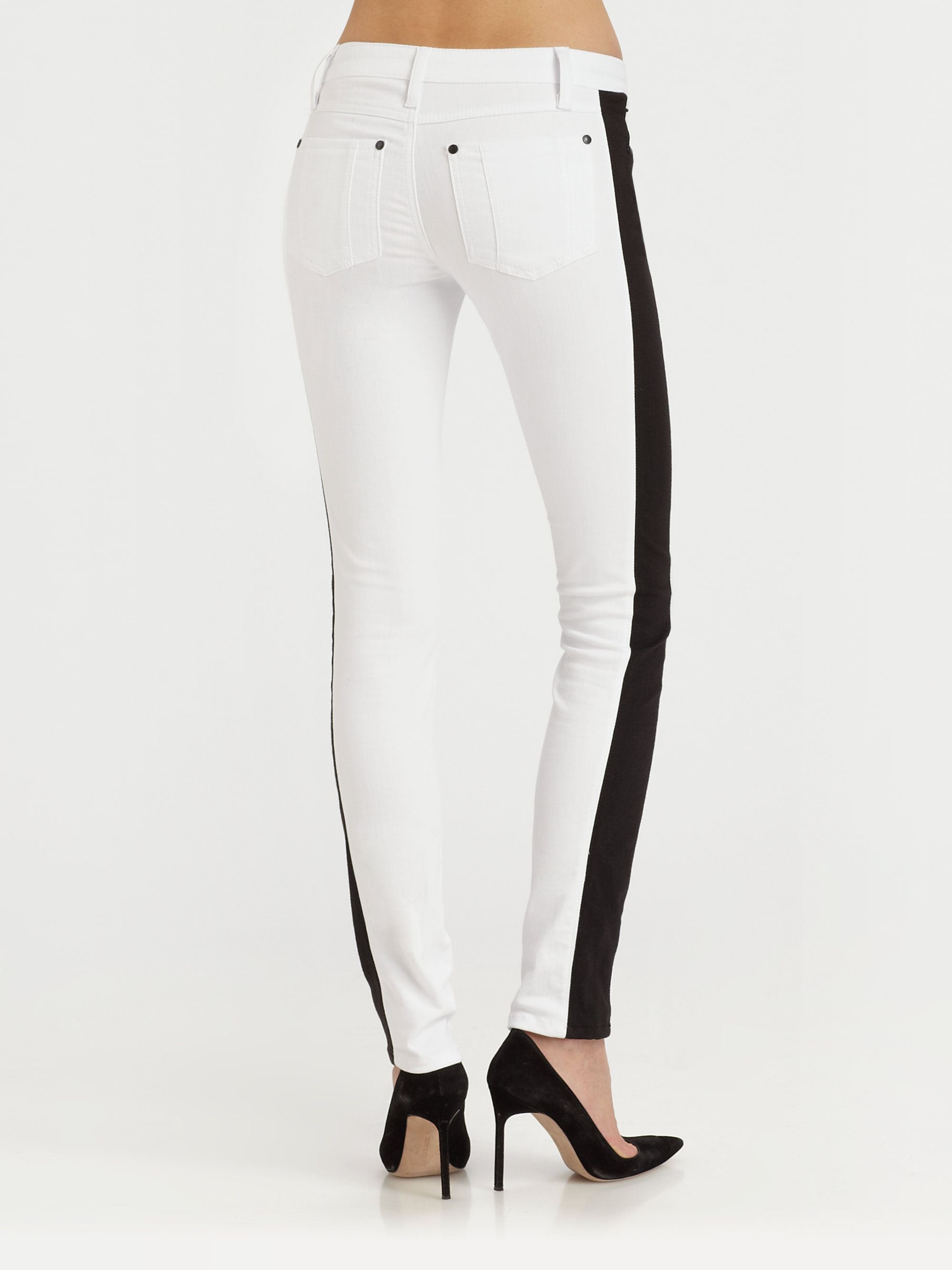 racer stripe jeans