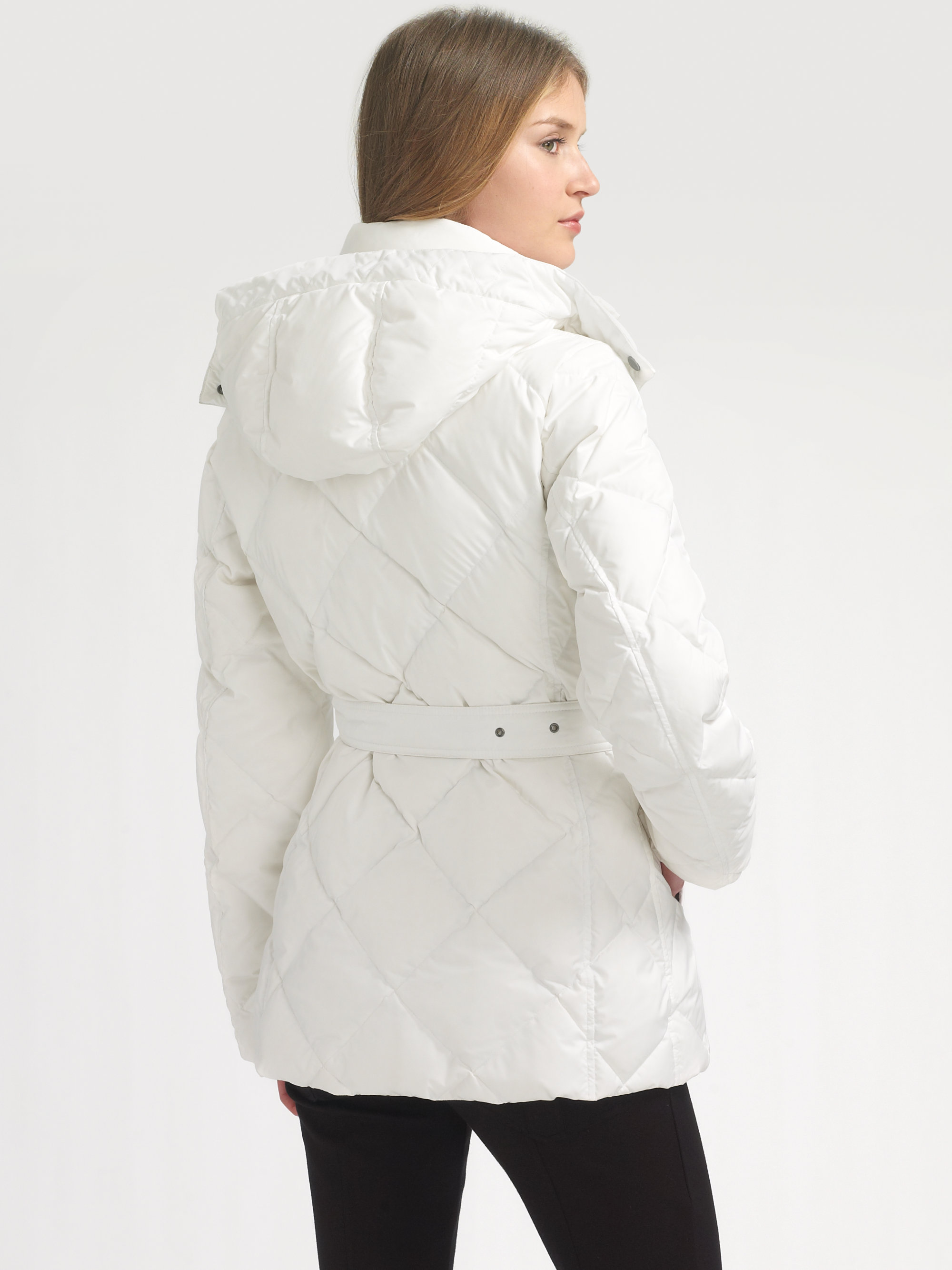 Lyst - Burberry brit Down Puffer Jacket in White