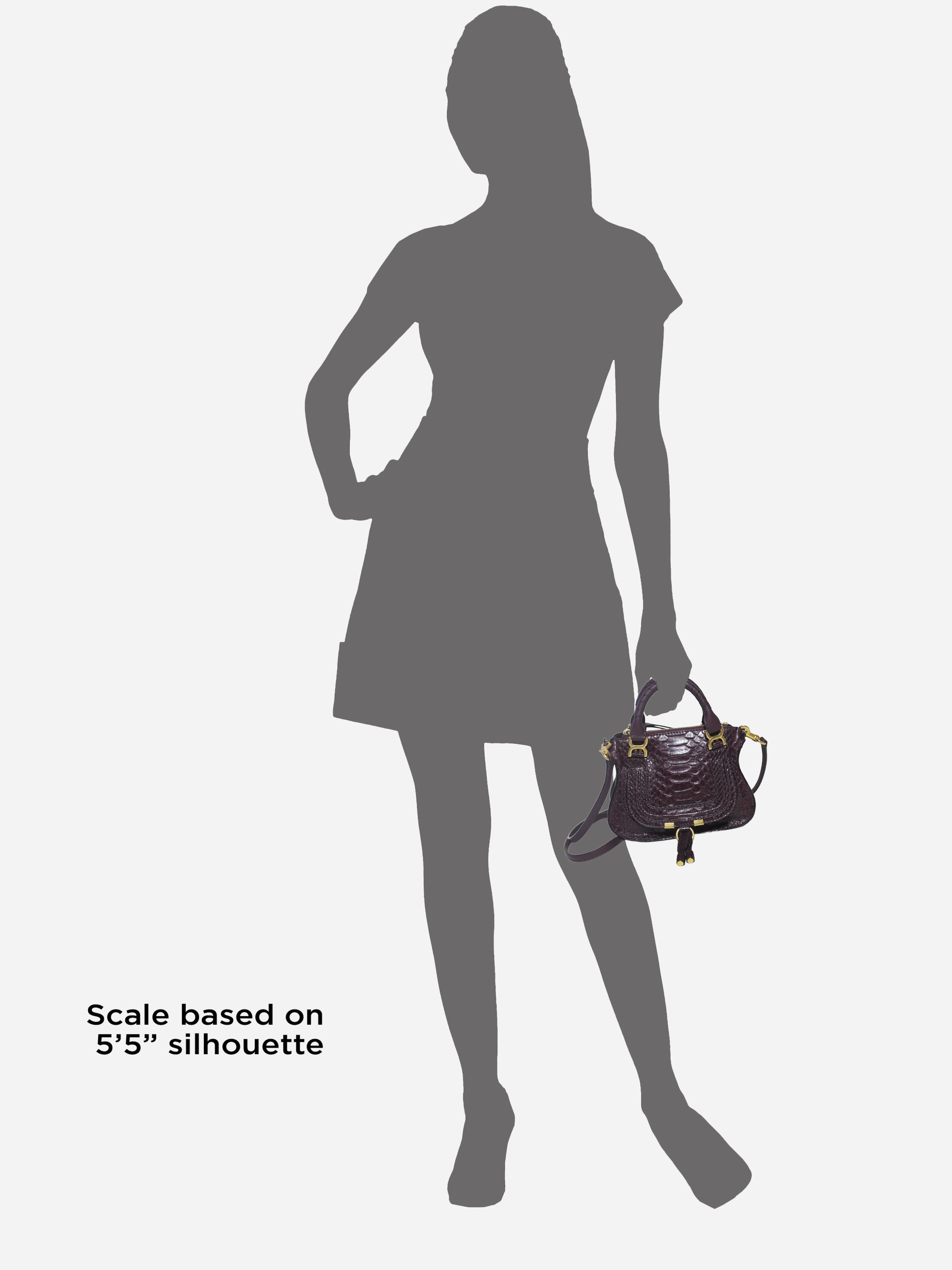 chloe red handbag - Chlo Marcie Mini Python Satchel in Purple (smoked purple) | Lyst