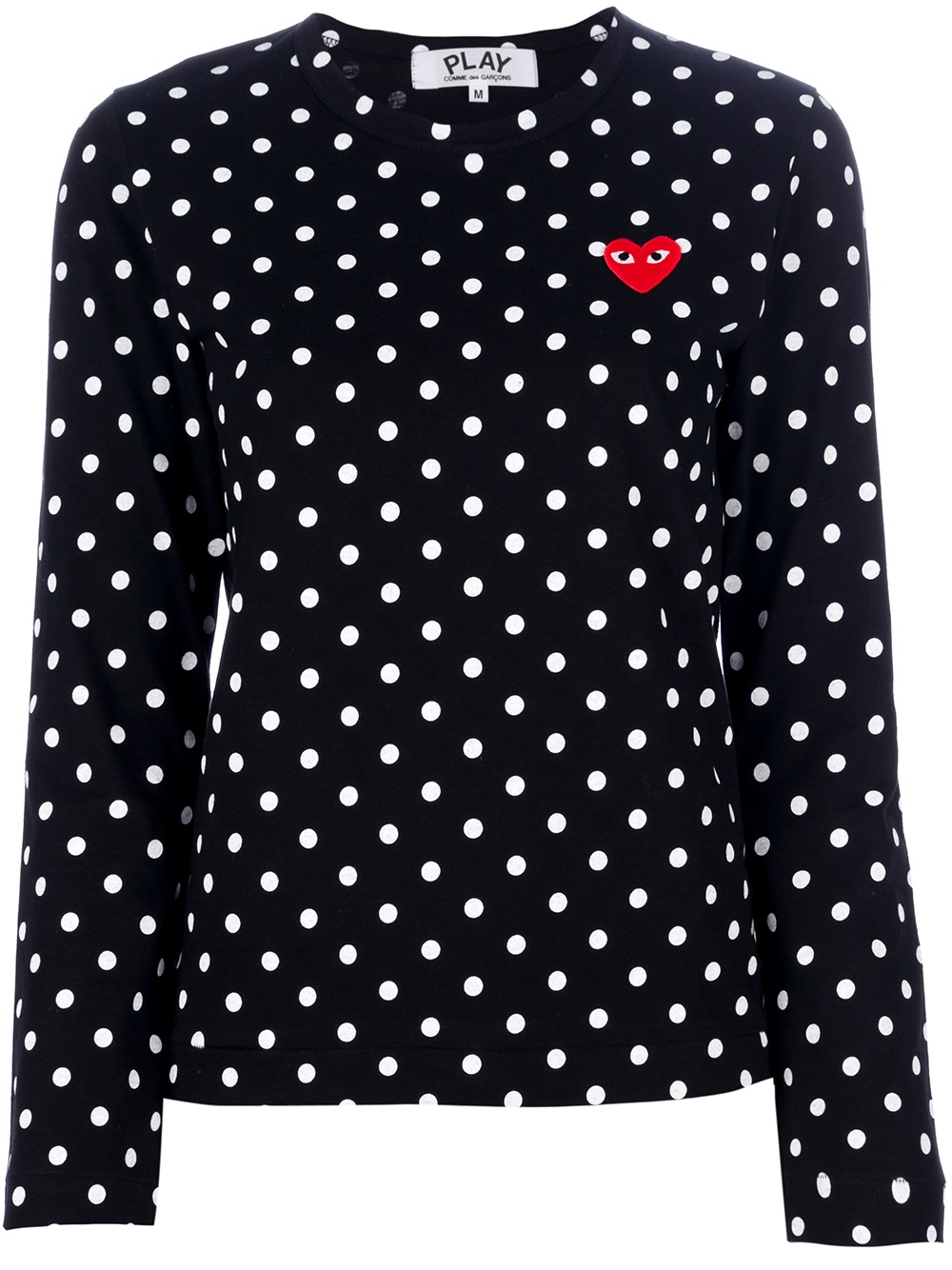 black polka dot comme des garcons