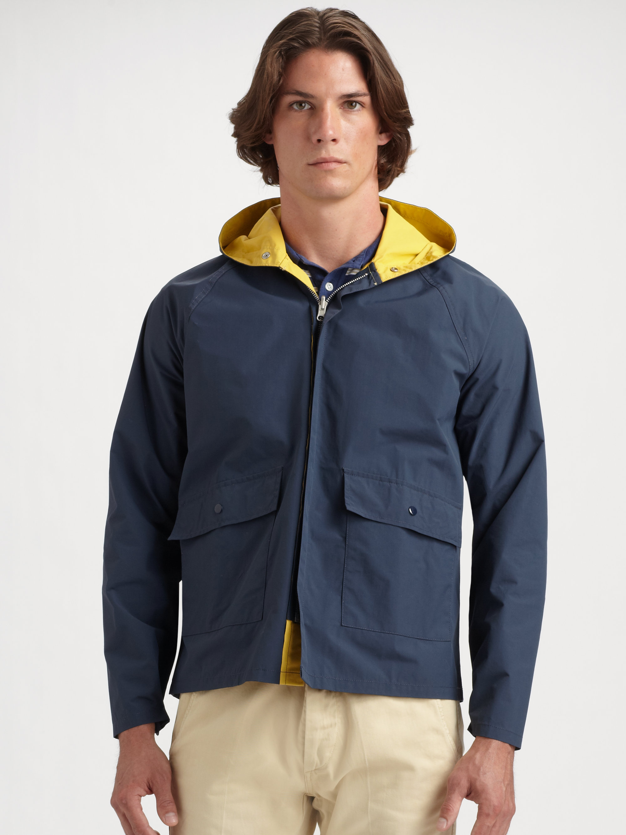 Lyst - Gant rugger Reversible Rain Jacket in Blue for Men