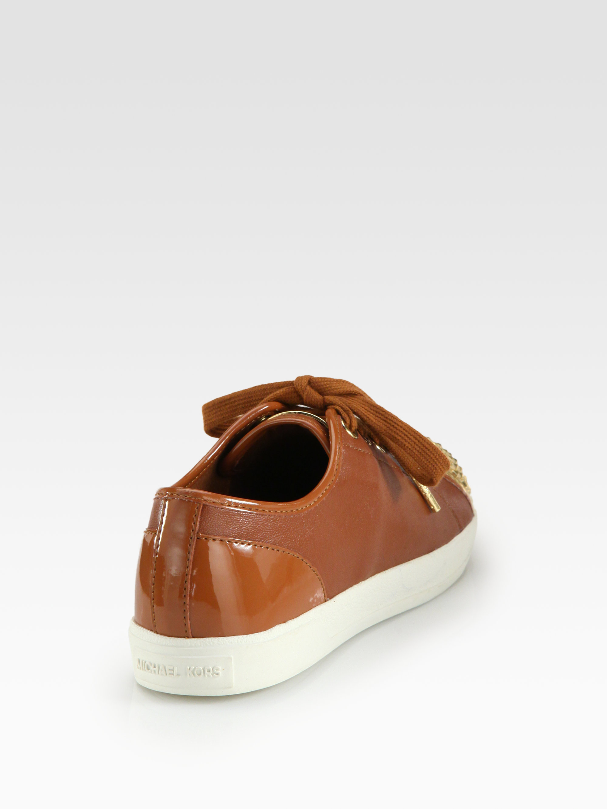 michael kors patent leather sneakers