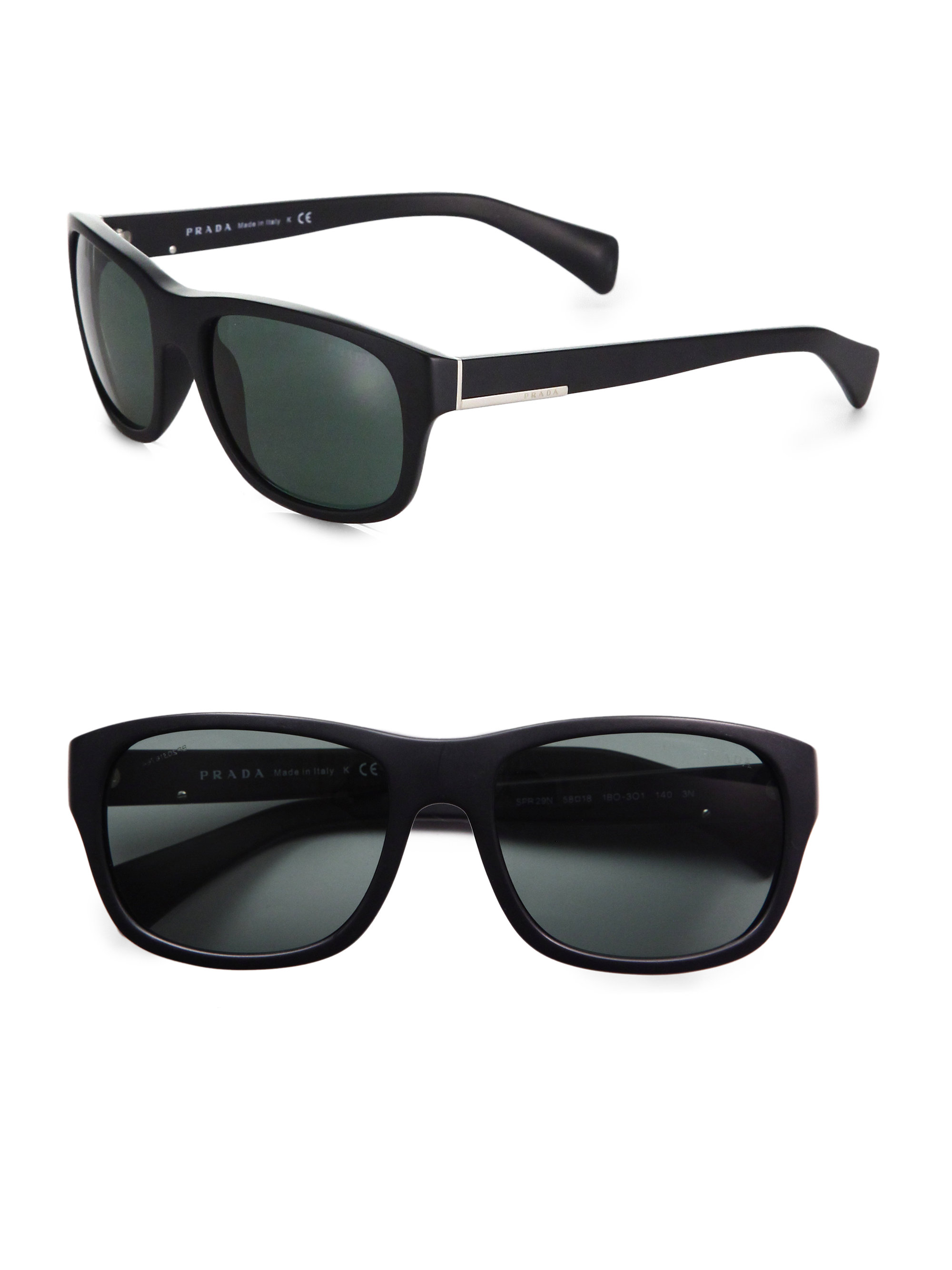 Lyst Prada Classic Acetate Sunglasses In Black For Men 