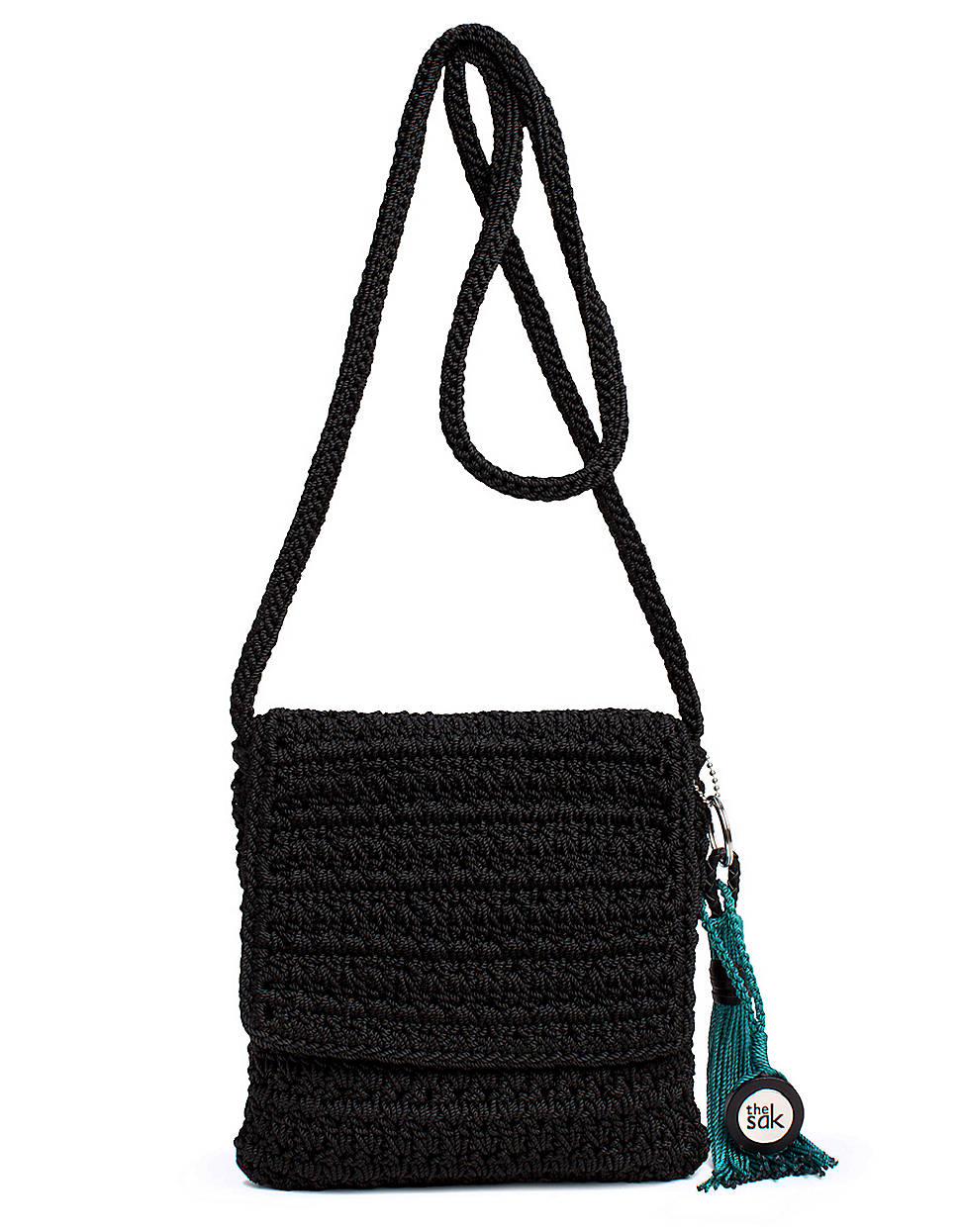 The Sak Casual Classics Crochet Flap Shoulder Bag In Black Lyst Gallery