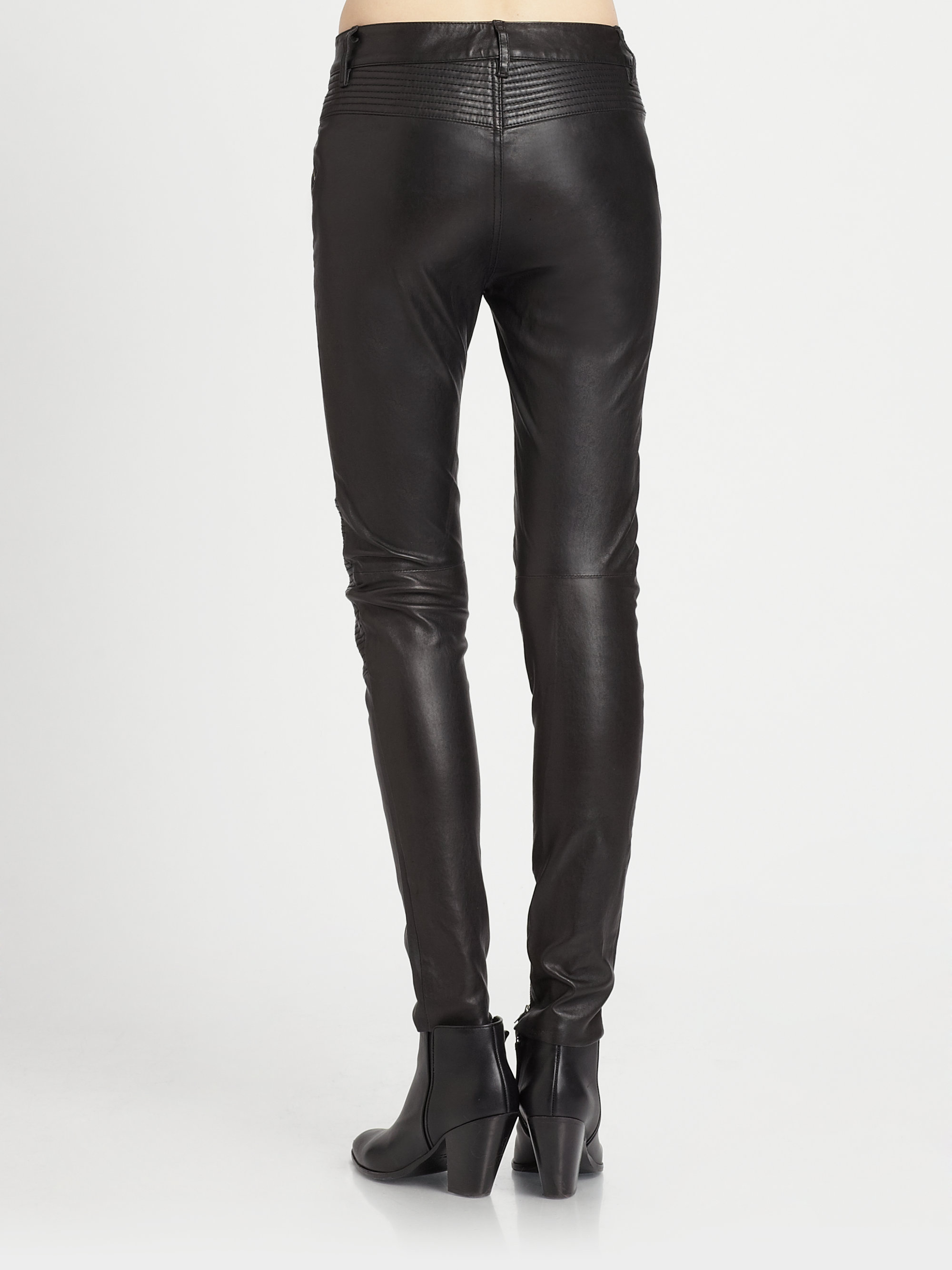 Lyst - Blk Dnm Stretch Leather Pants in Black