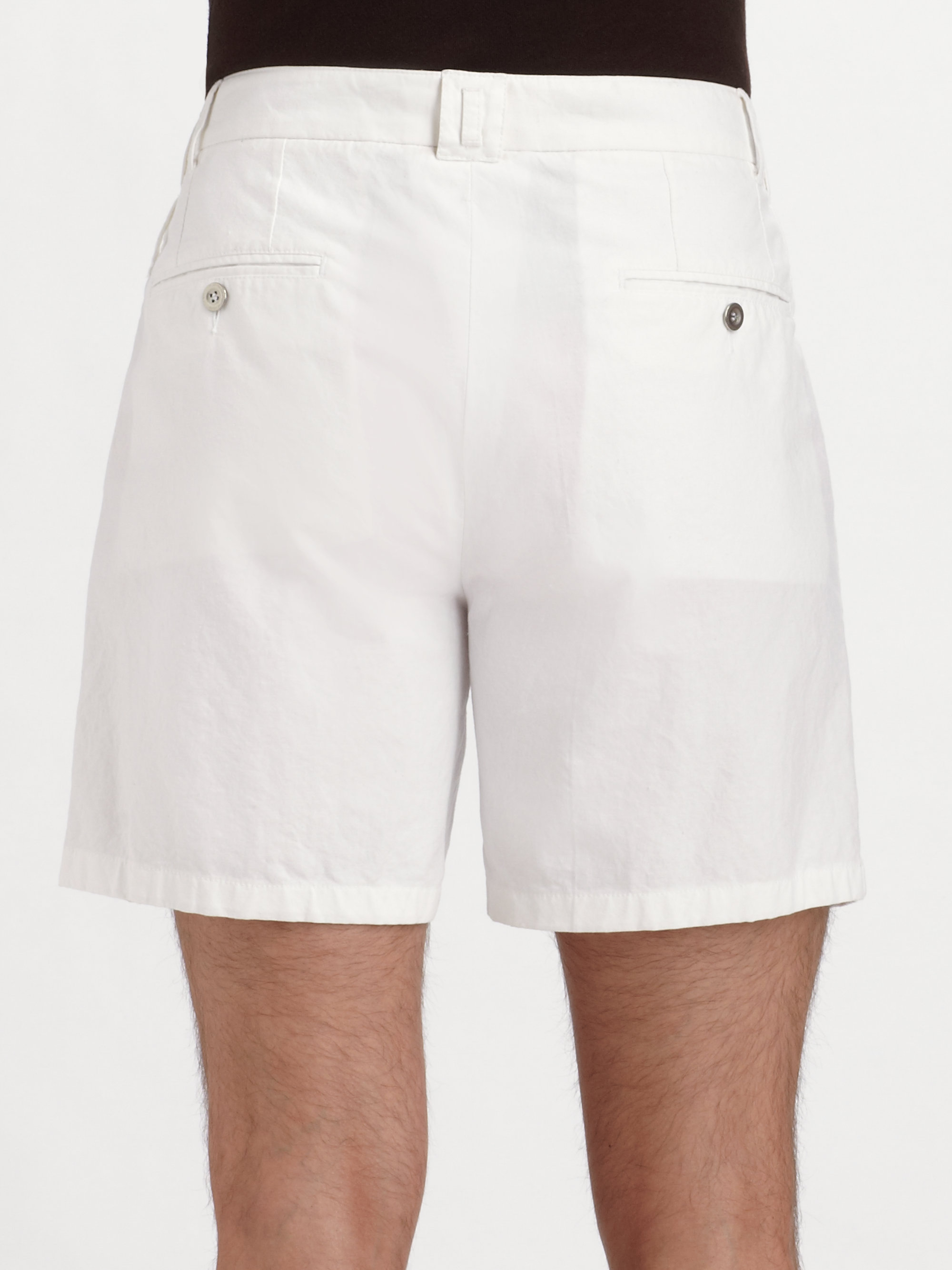 Lyst - Dolce & gabbana Linen Shorts in White for Men