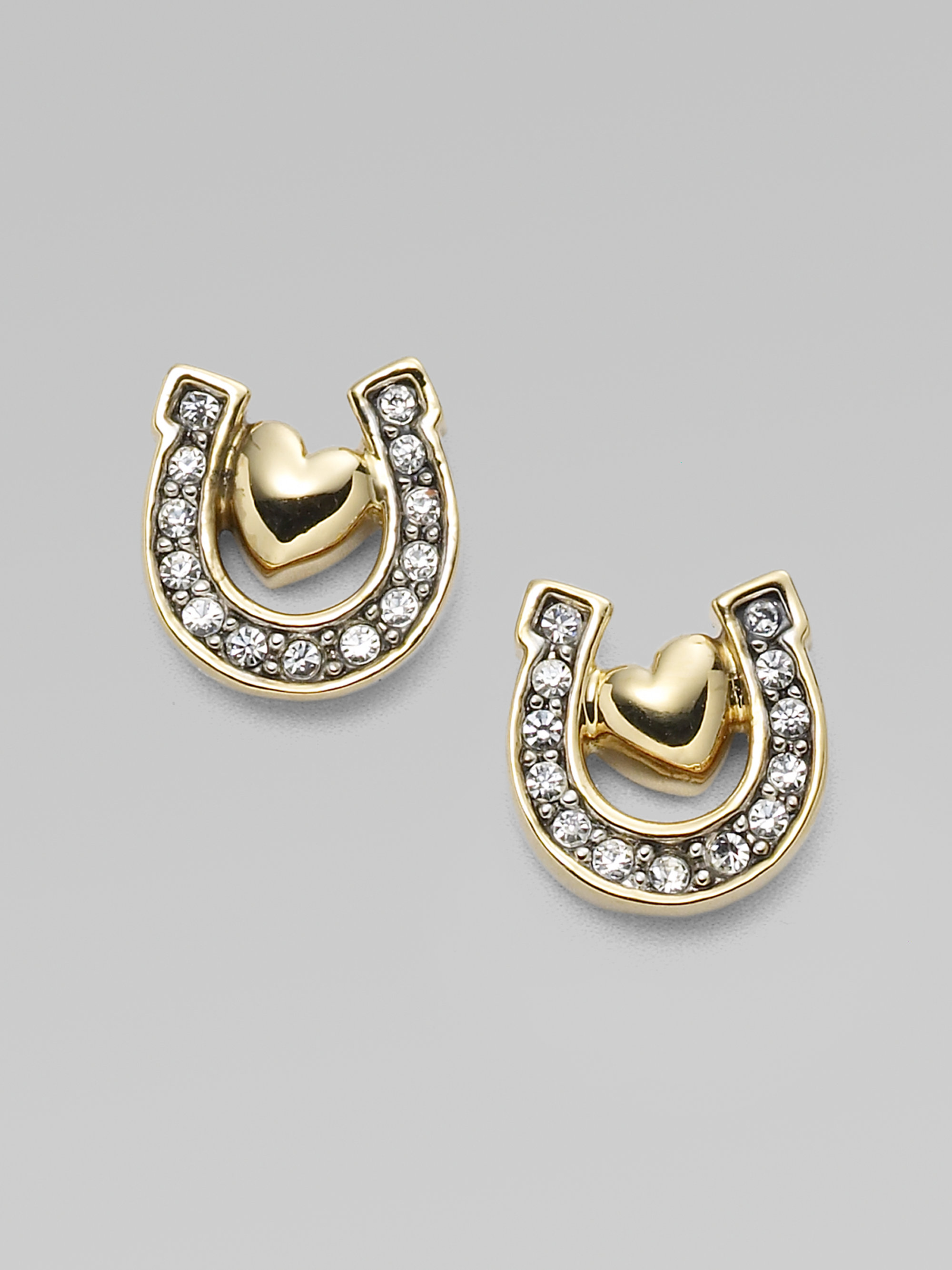 Lyst Juicy Couture Horseshoe Earrings In Metallic Gallery