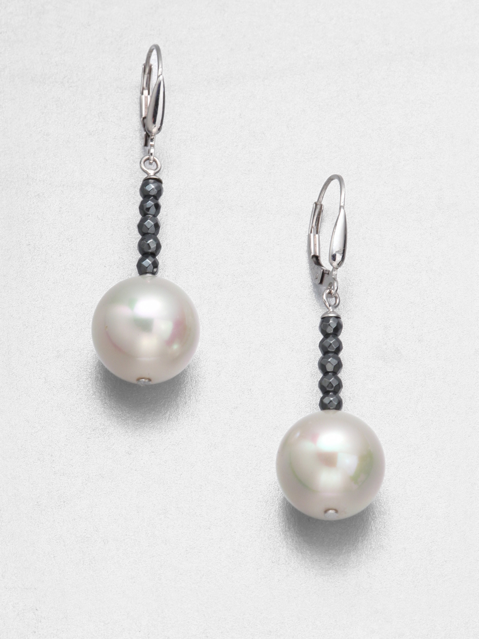 Lyst Majorica 14mm Pearl Hemae Bead And Sterling Silver Gallery