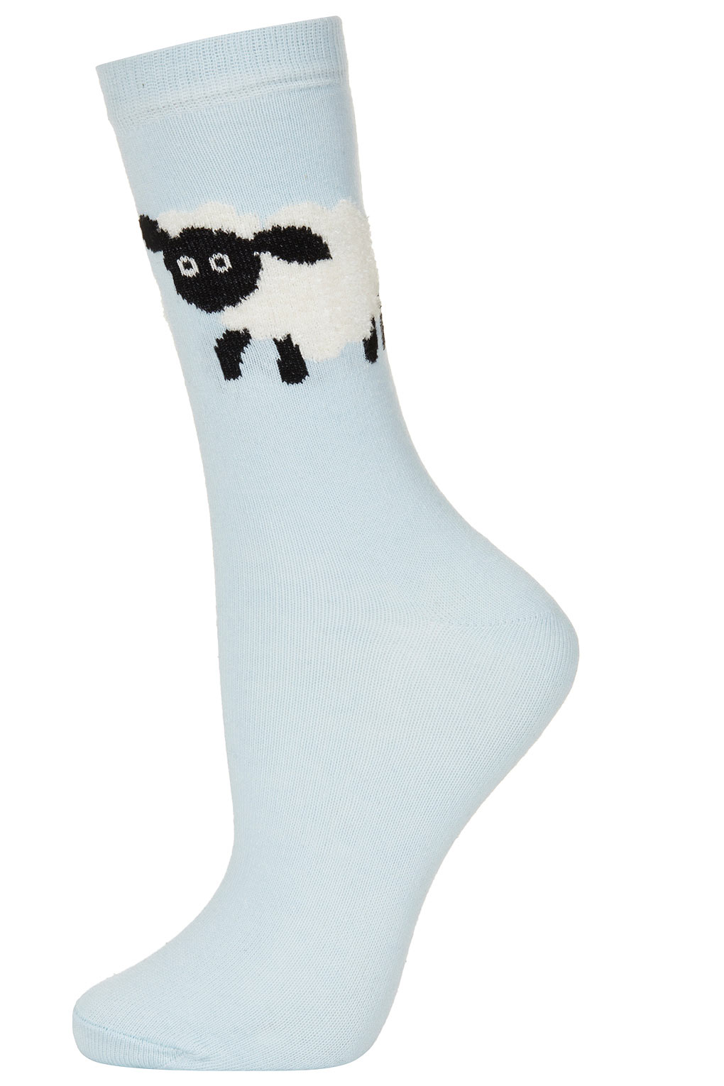 Topshop Big Fluffy Sheep Ankle Socks in Blue | Lyst