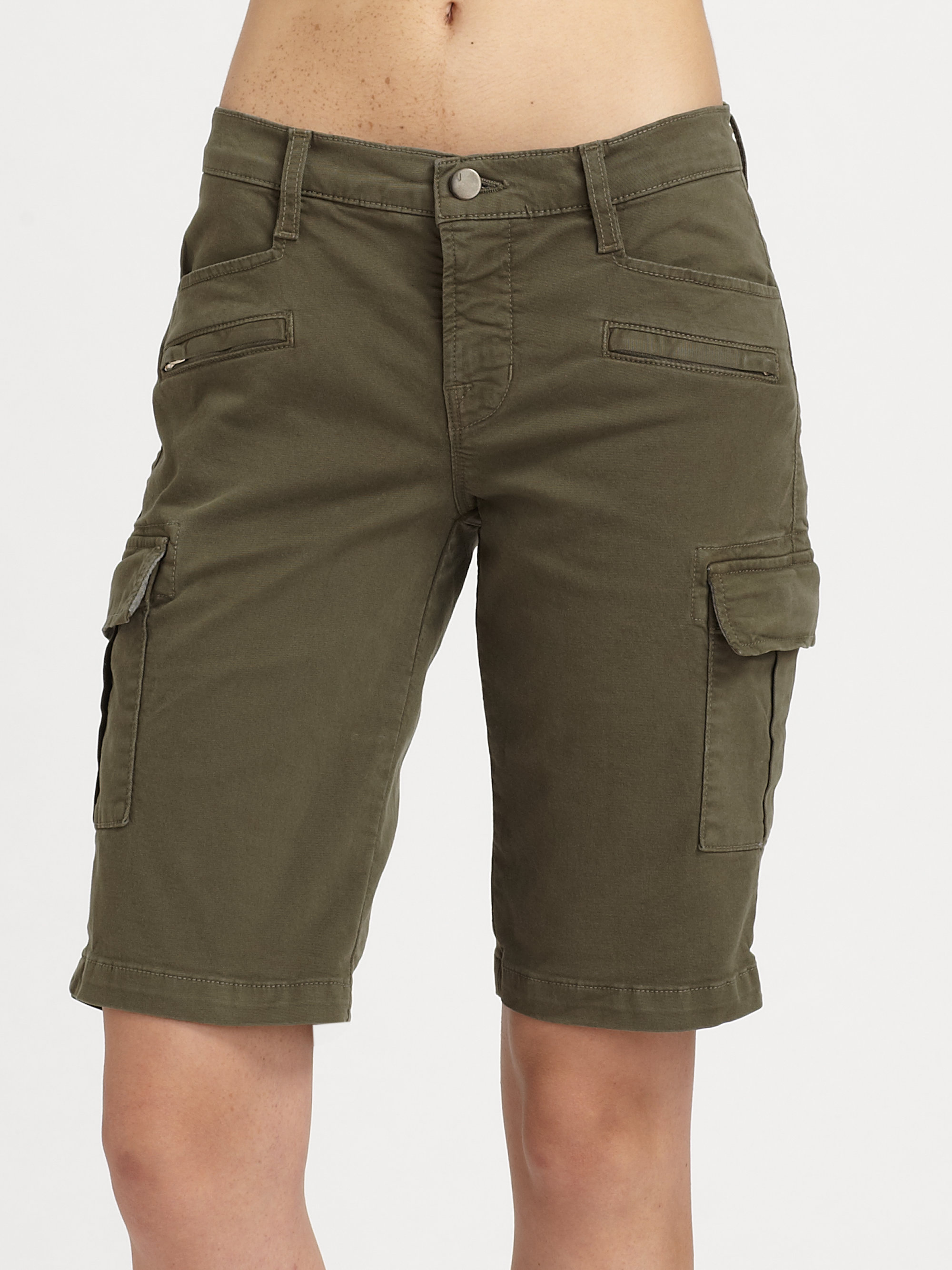 J Brand Military Cargo Shorts in Khaki (vintage) | Lyst