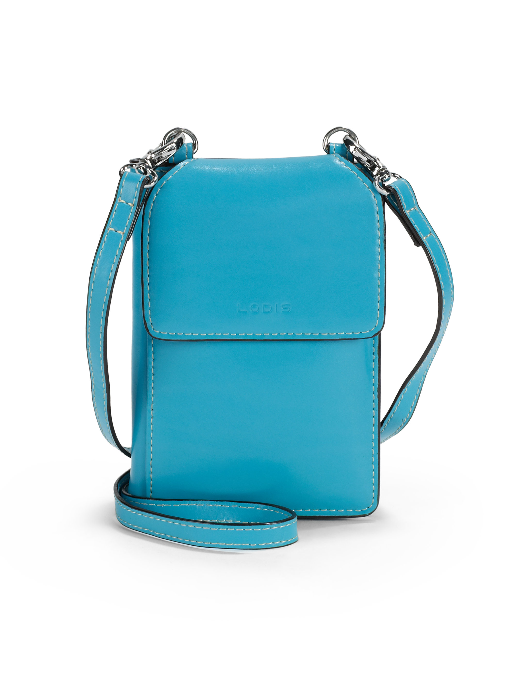 Lodis Audrey Olive Phone Crossbody Bagturquoise in Green (turquoise) | Lyst