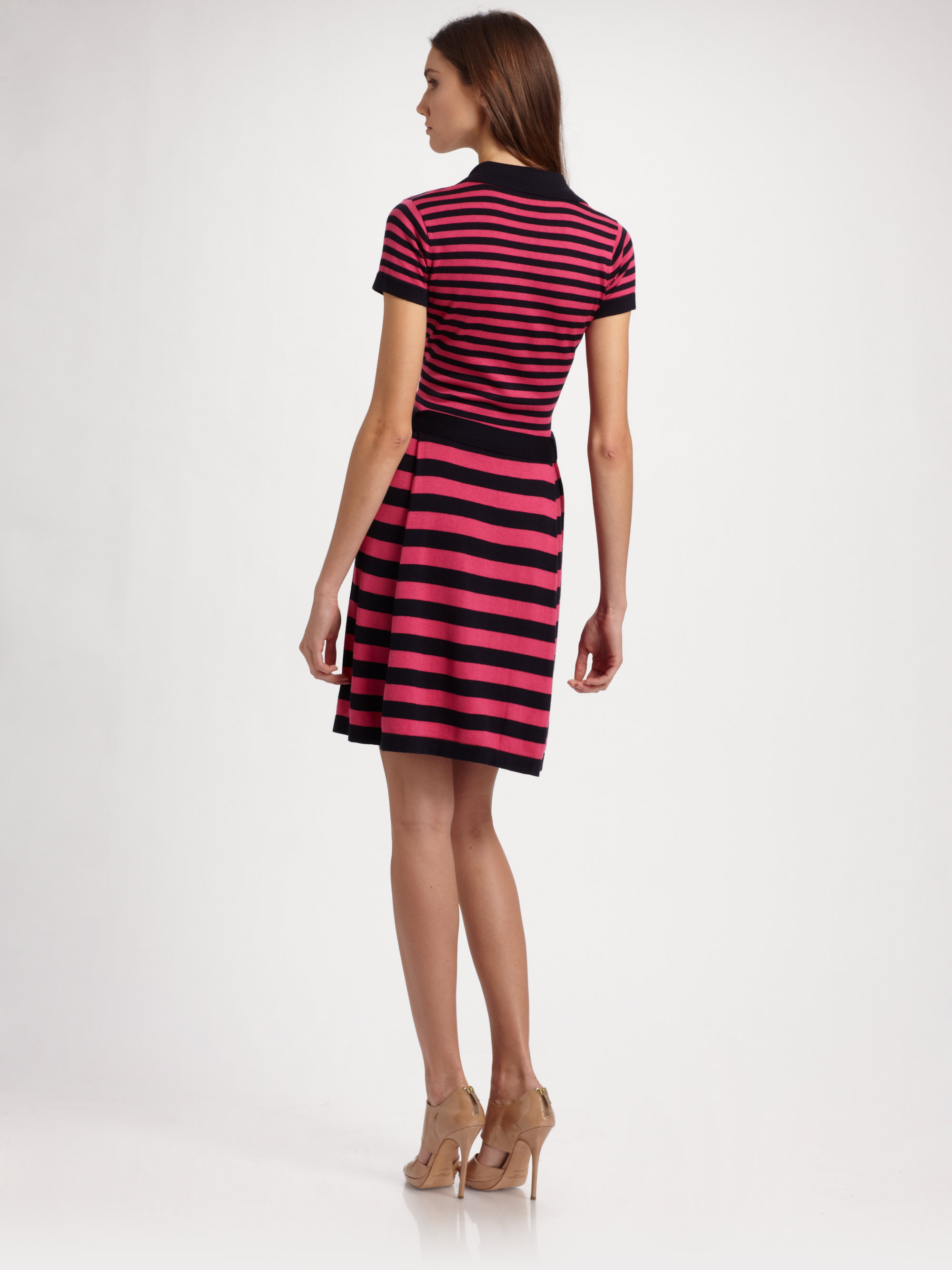 Milly Gondolier Stripe Polo Dress in Blue | Lyst