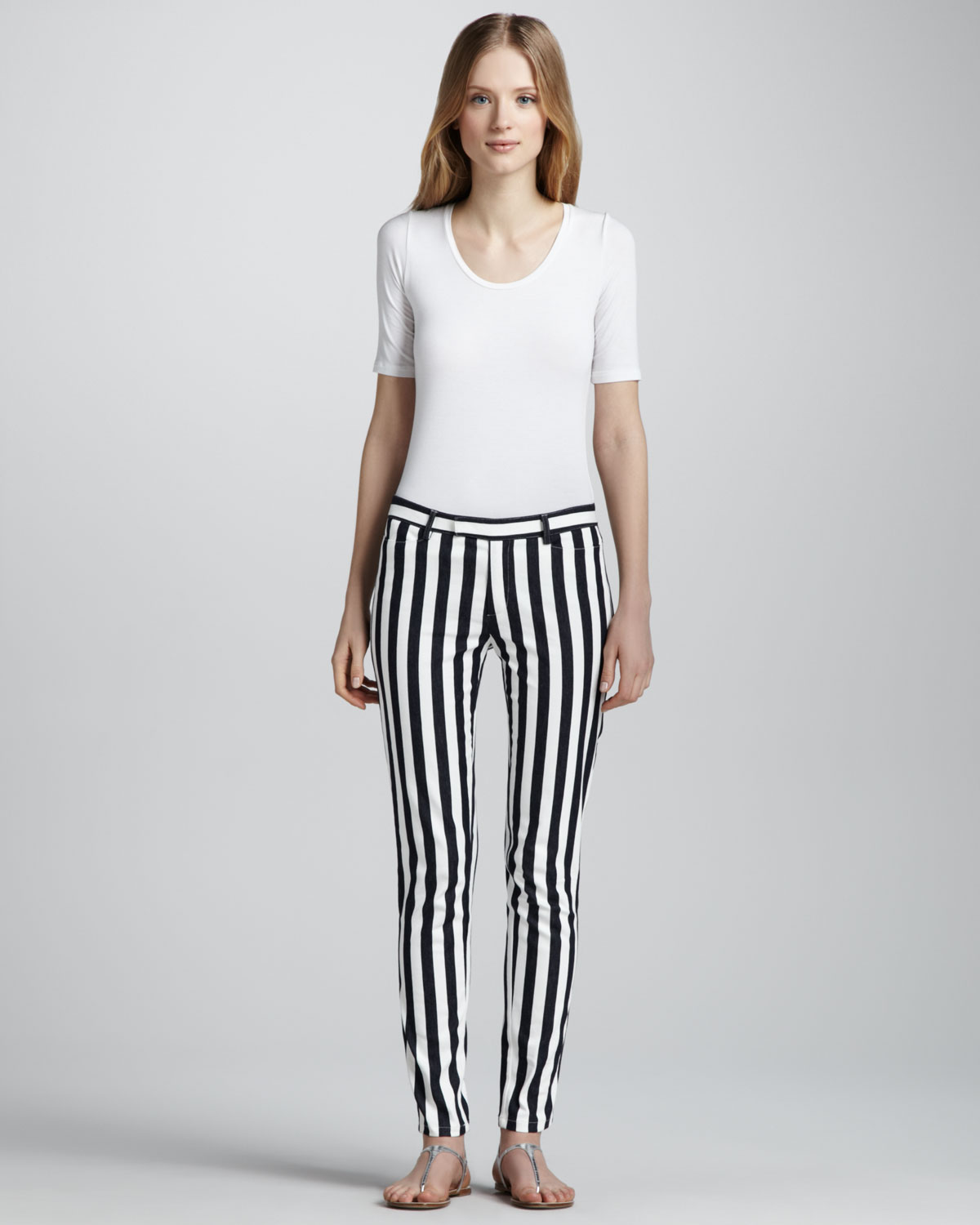 Fading Color Striped Pants - Cloth Sash Tie / Wide Legs Discovery Clothing is the fashion-forward retailer for cheap, cute clothes for women. Shop the latest trendy clothing, dresses, shoes & more at low prices!