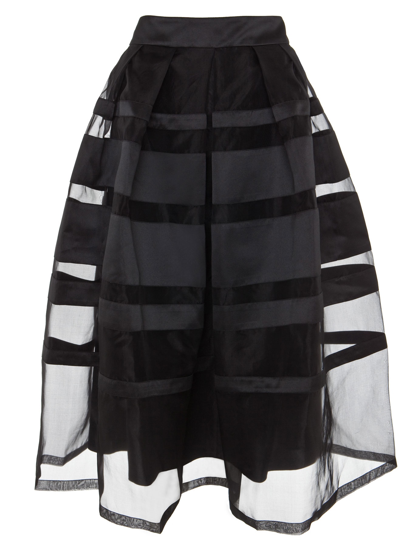 Temperley London Freya Ribbon Satin Skirt in Black Lyst