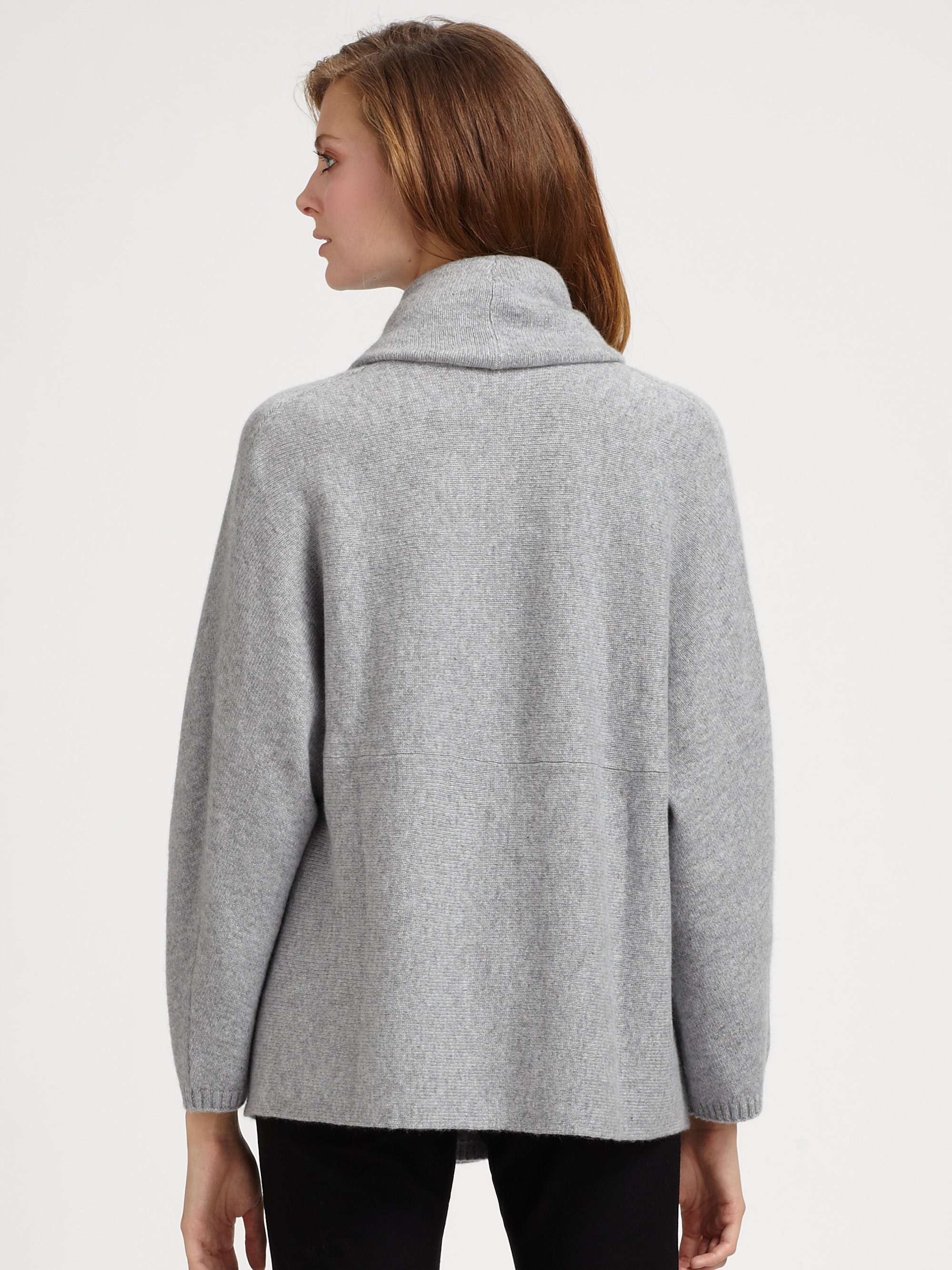 Lyst - Eileen Fisher Cashmere Wrap Cardiagn in Gray