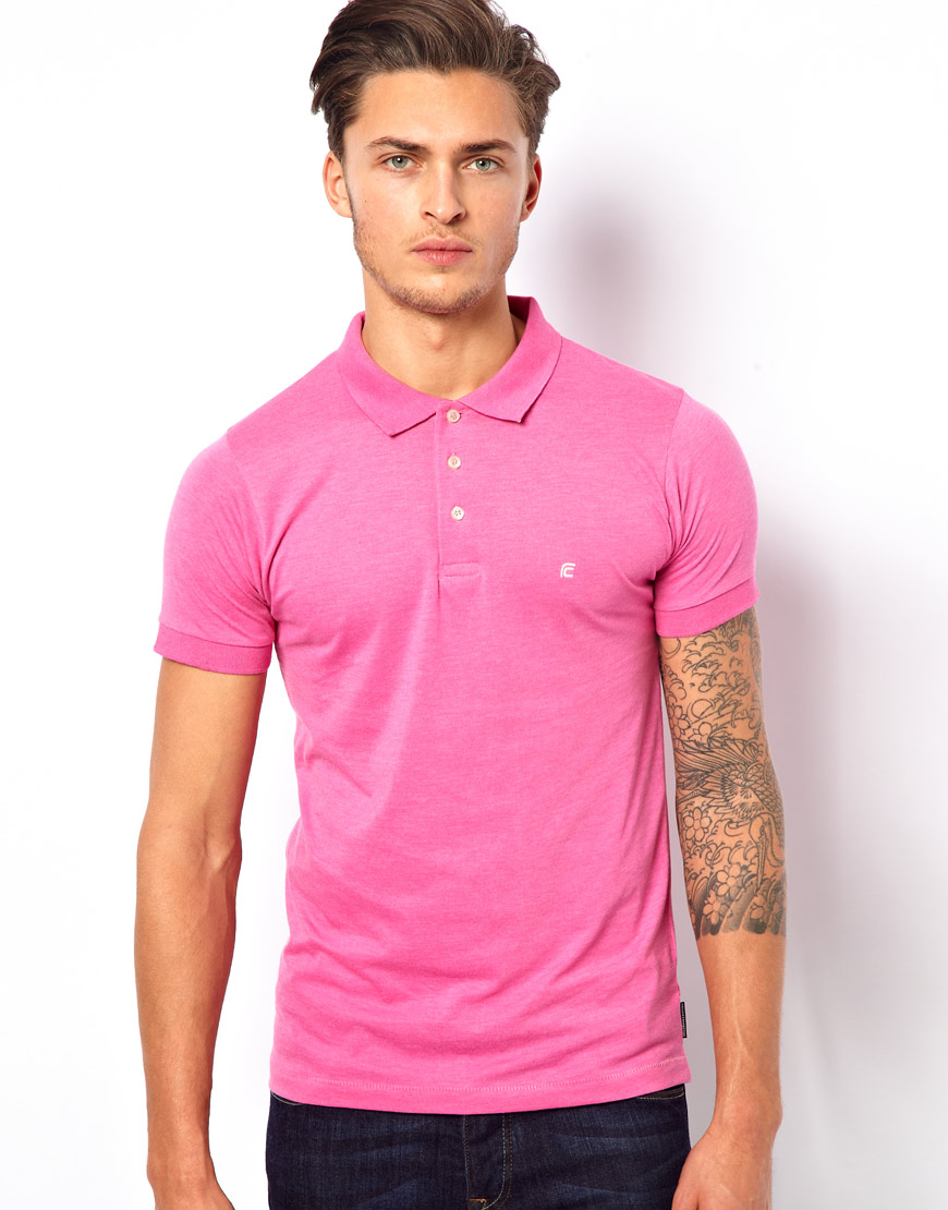 light pink polo shirt men