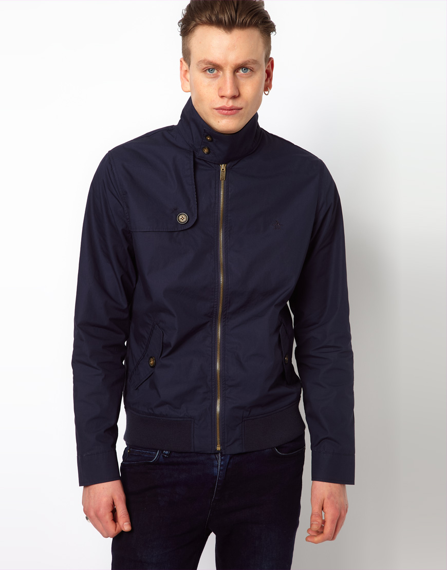 Download Lyst - Original penguin Harrington Jacket in Blue for Men