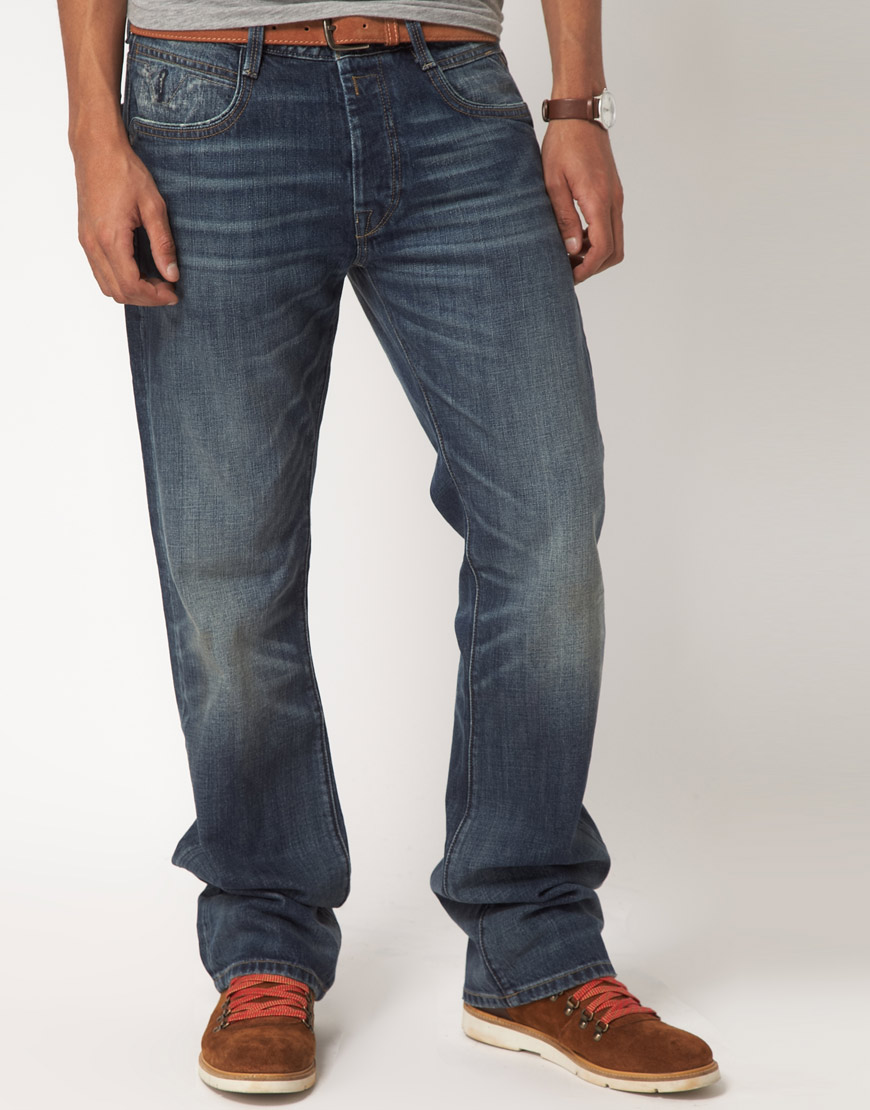Lyst - Nudie Jeans Replay Jeans Jimi Regular Bootcut in Blue for Men