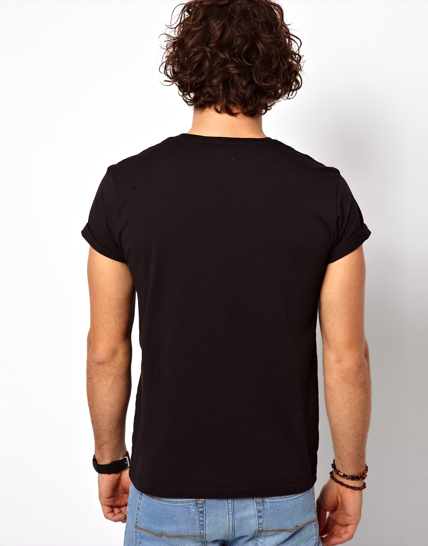 Lyst - Asos T-Shirt with Player Print in Black for Men
