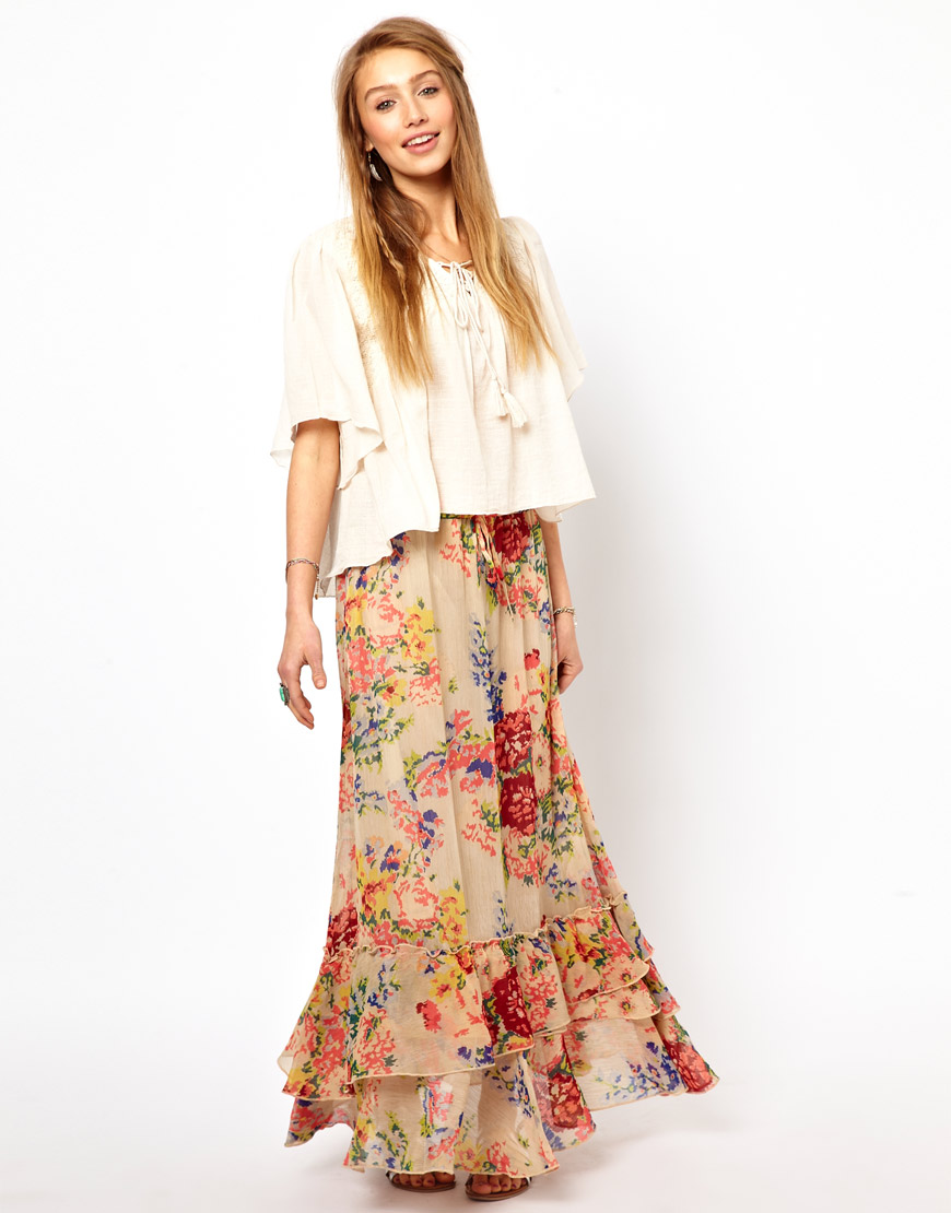 Lyst - Denim & Supply Ralph Lauren Fluted Maxi Skirt