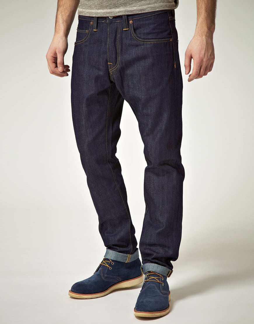 Edwin Ed-55 Relaxed Tapered Unwashed Raw Jeans in Blue for Men | Lyst