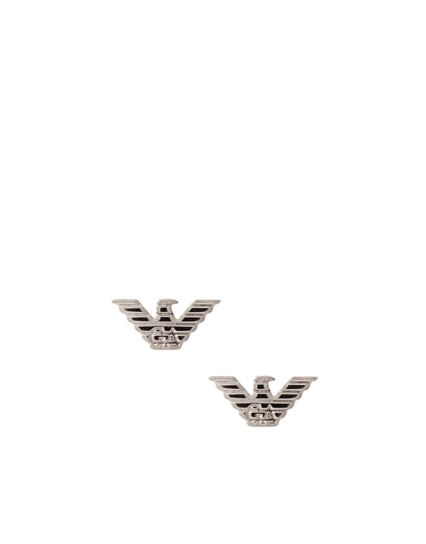 Lyst Emporio Armani Eagle Stud Earrings In Metallic For Men Gallery