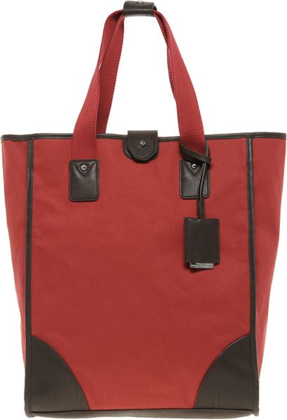French Connection Lake Canvas Shopper Tote Bag in Red ...
