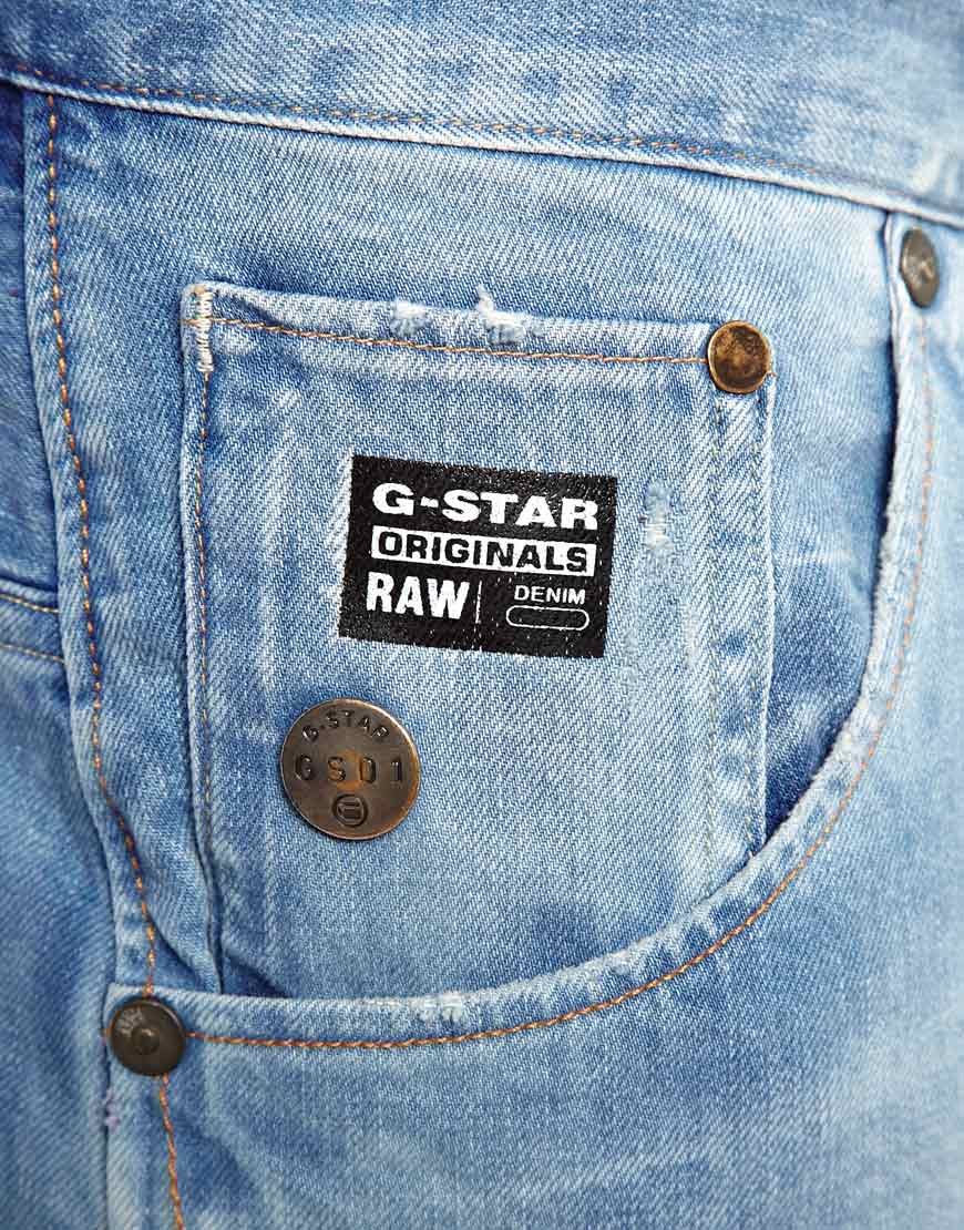 G-star raw Jeans Arc 3d Loose Tapered Lt Aged Destroy in Blue for Men ...