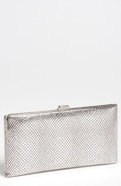 Lodis Crystal Cove Quinn Framed Clutch Wallet in Silver (end of color ...