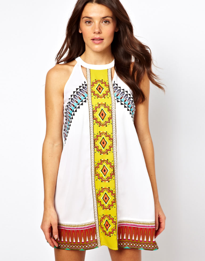 Lyst River Island Misha Mexican Dress In White Gallery