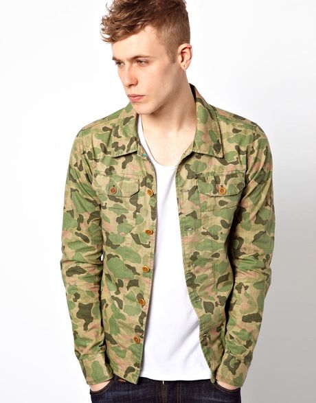 Scotch & Soda Jacket with Camo Print in Green for Men (83camo) | Lyst