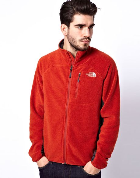 The North Face Fleece Jacket in Red for Men | Lyst