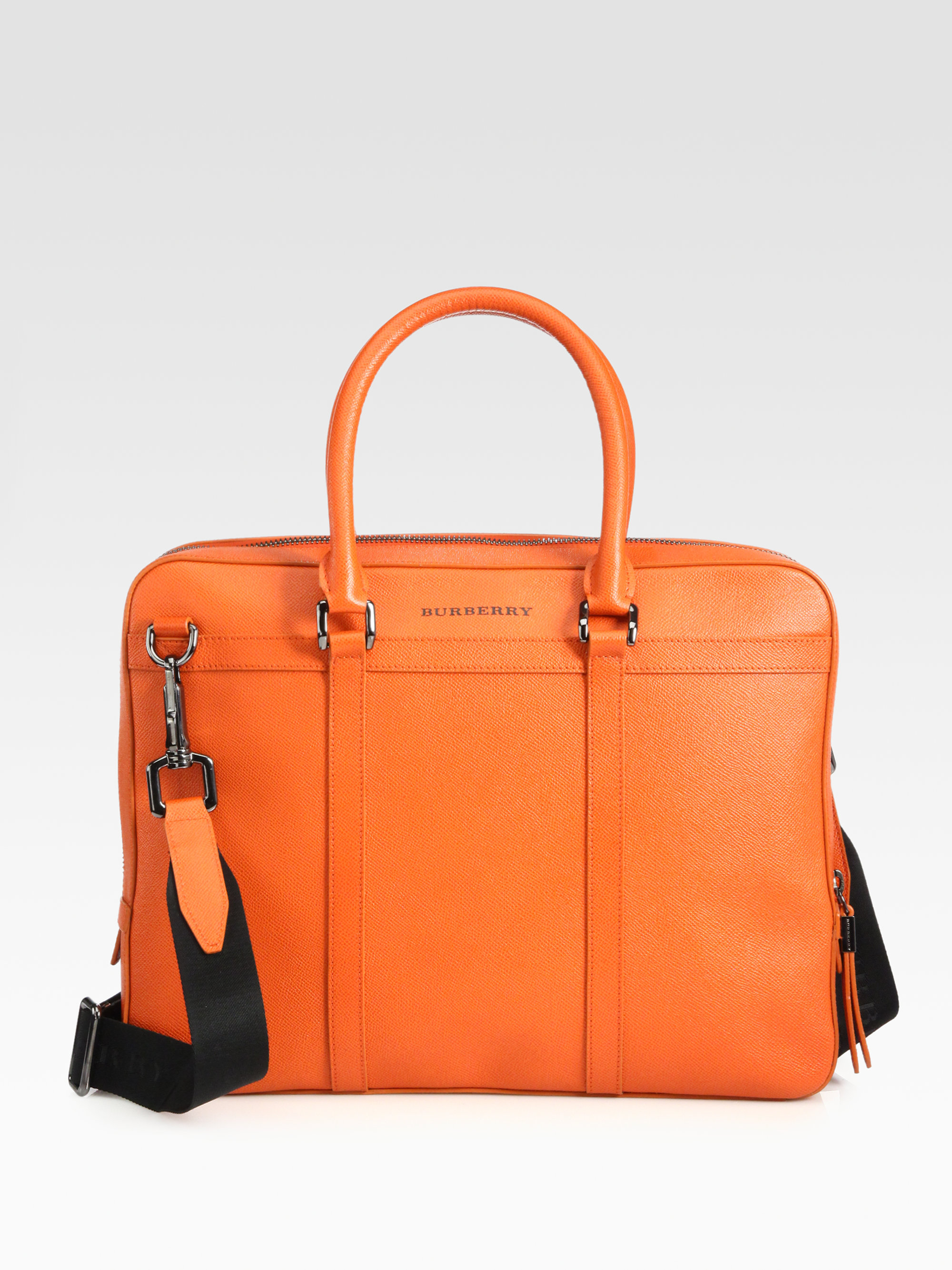 Lyst Burberry Ormond Briefcase In Orange Gallery