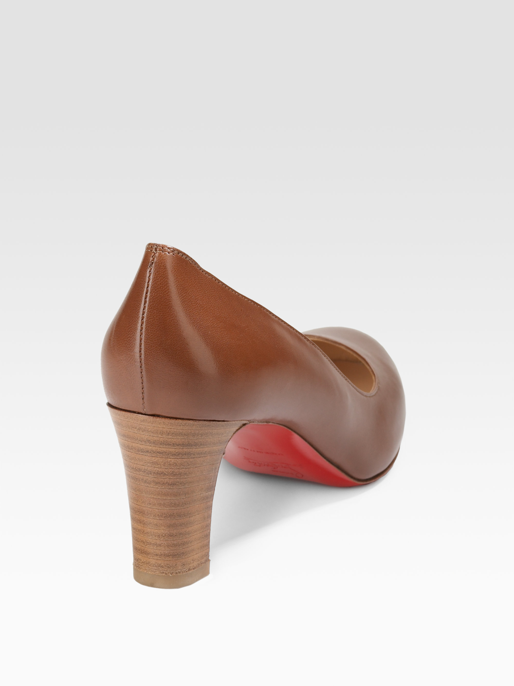 Christian louboutin Mistica 60 Pumps in Brown (black) | Lyst