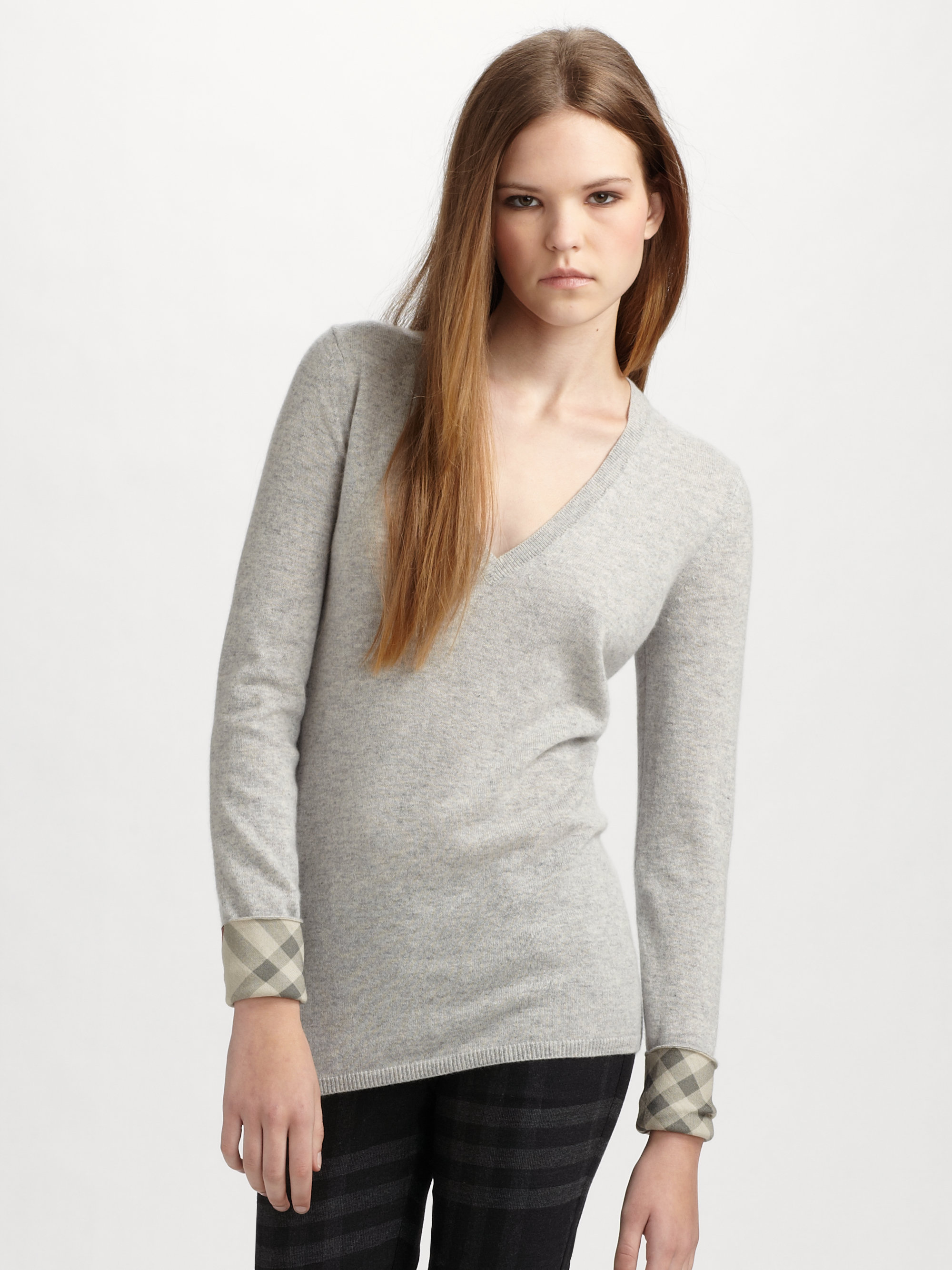 burberry sweater womens grey