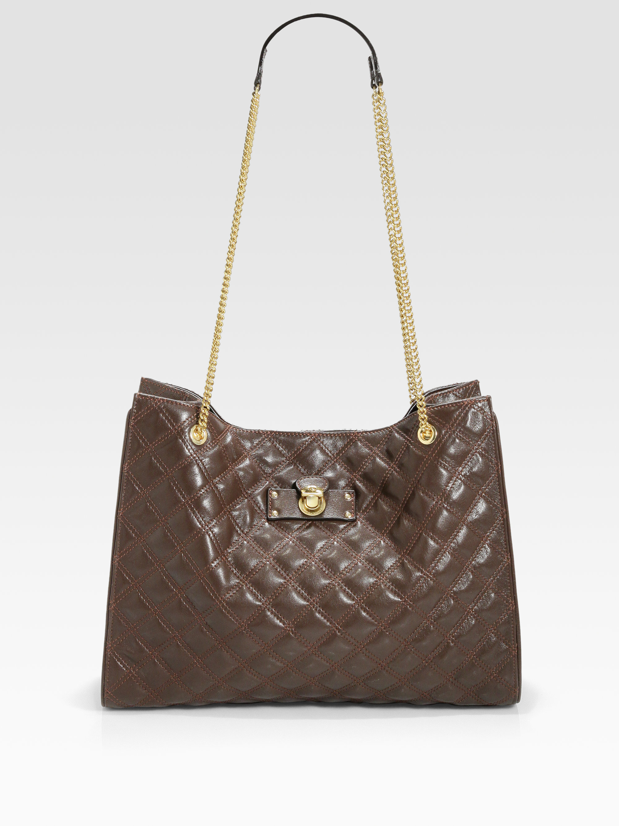 Lyst Marc Jacobs Juliette Chain Handle Tote Bag In Brown Gallery