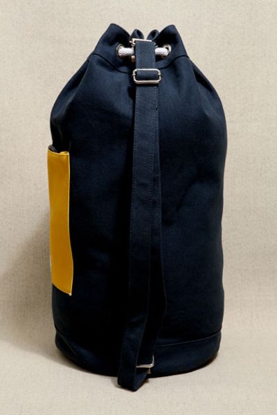 Sandqvist Navy Yellow Osborn Duffle Bag in Blue for Men (navy) | Lyst