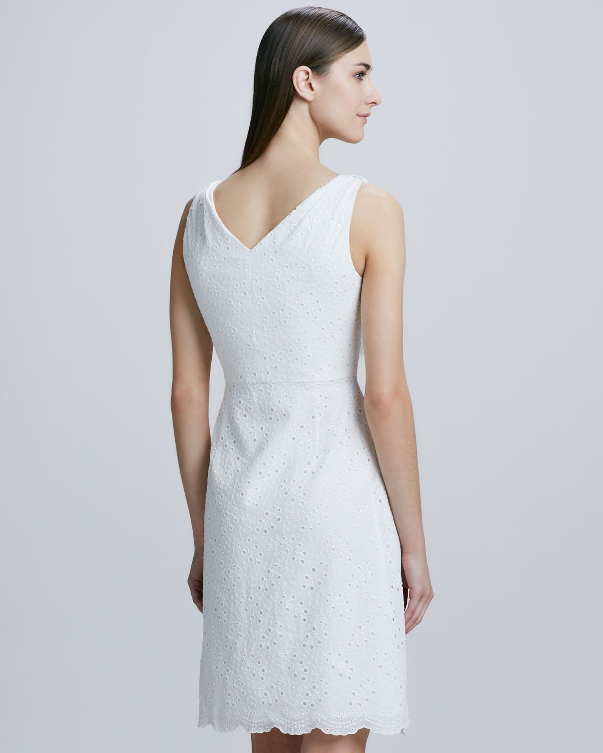 Lyst Elie Tahari Reilla Eyelet Lace Dress In White