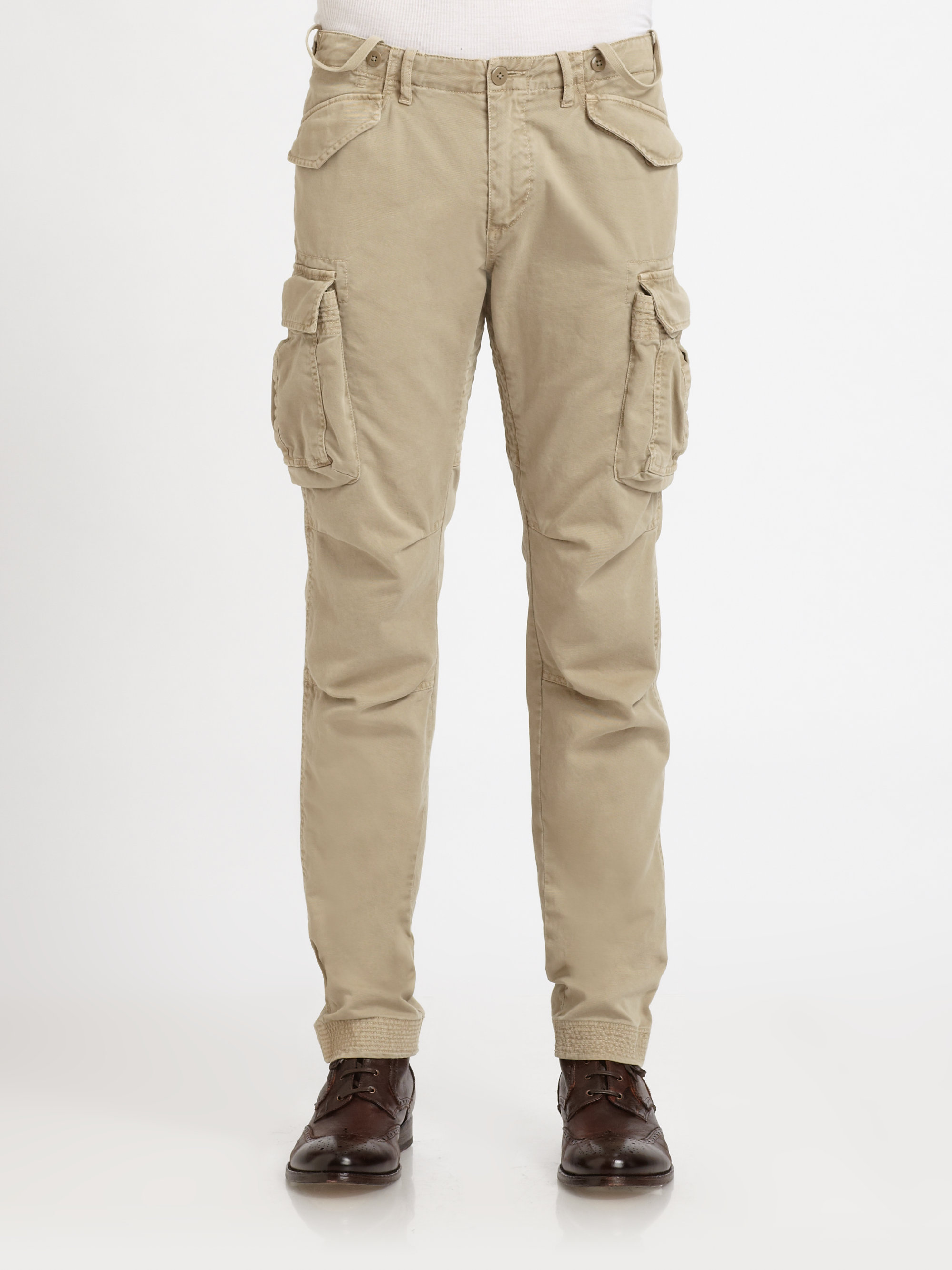 brown skinny cargo pants