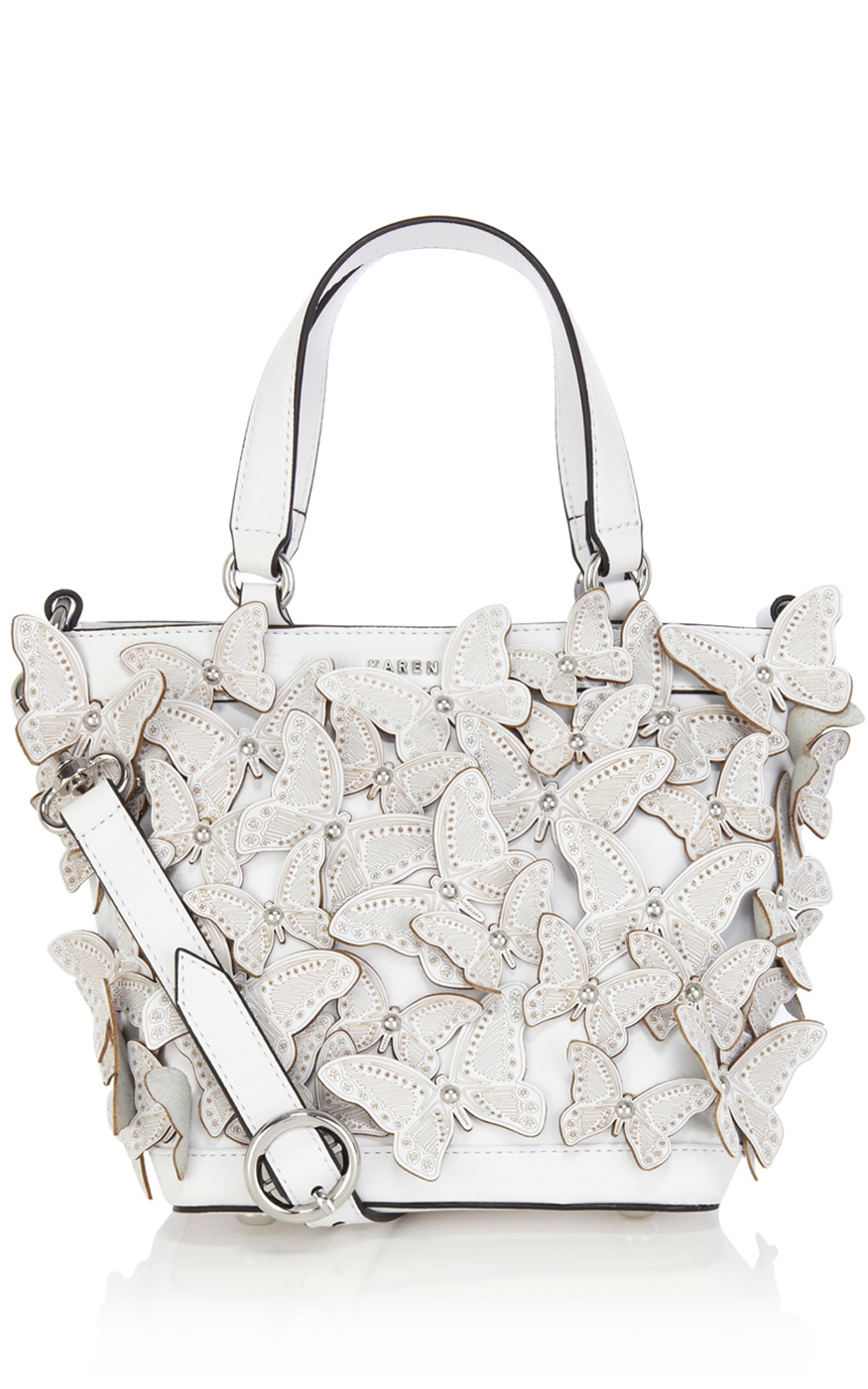 Karen Millen Erfly Cutwork Baby Bag In White Lyst Gallery