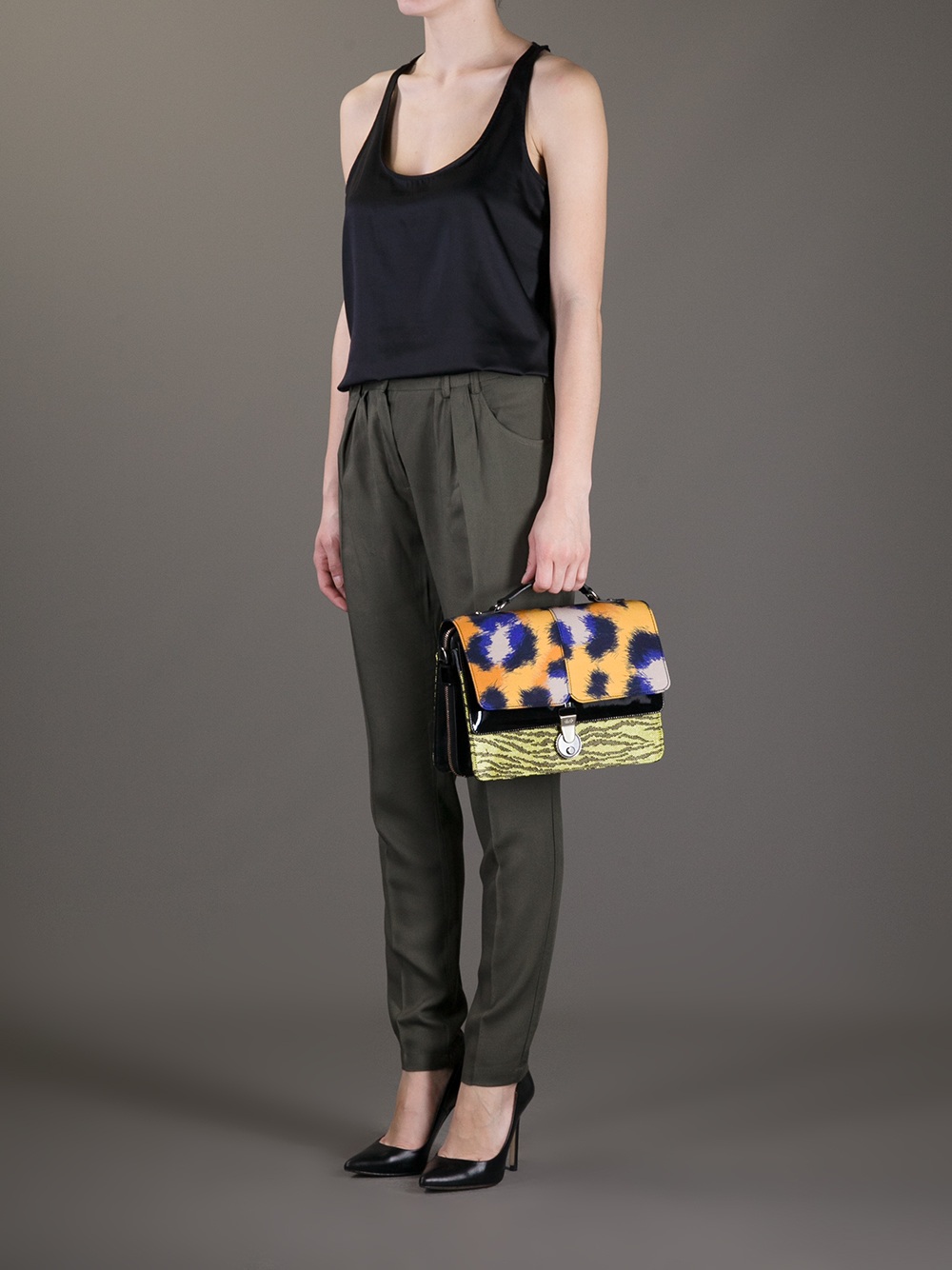 duck shopping bag purple
