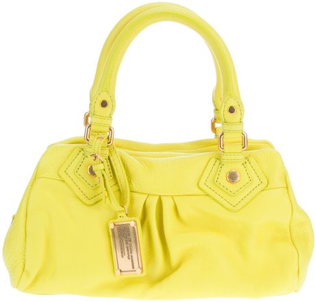 Marc By Marc Jacobs Classic Q Baby Groovee Tote Bag in Yellow | Lyst
