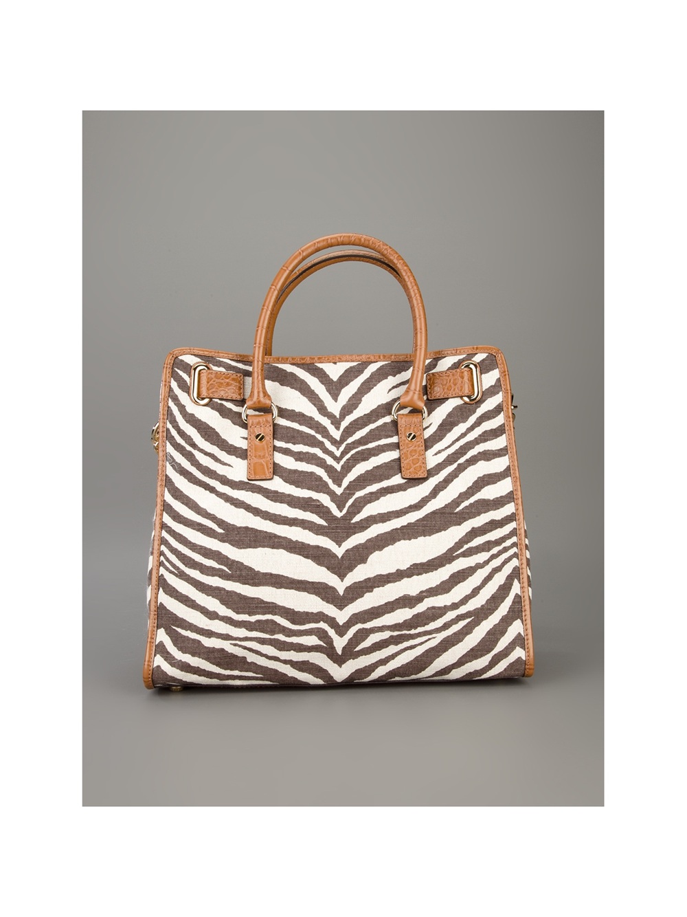 Michael michael kors Zebra Print Hamilton Tote in Animal (zebra) Lyst