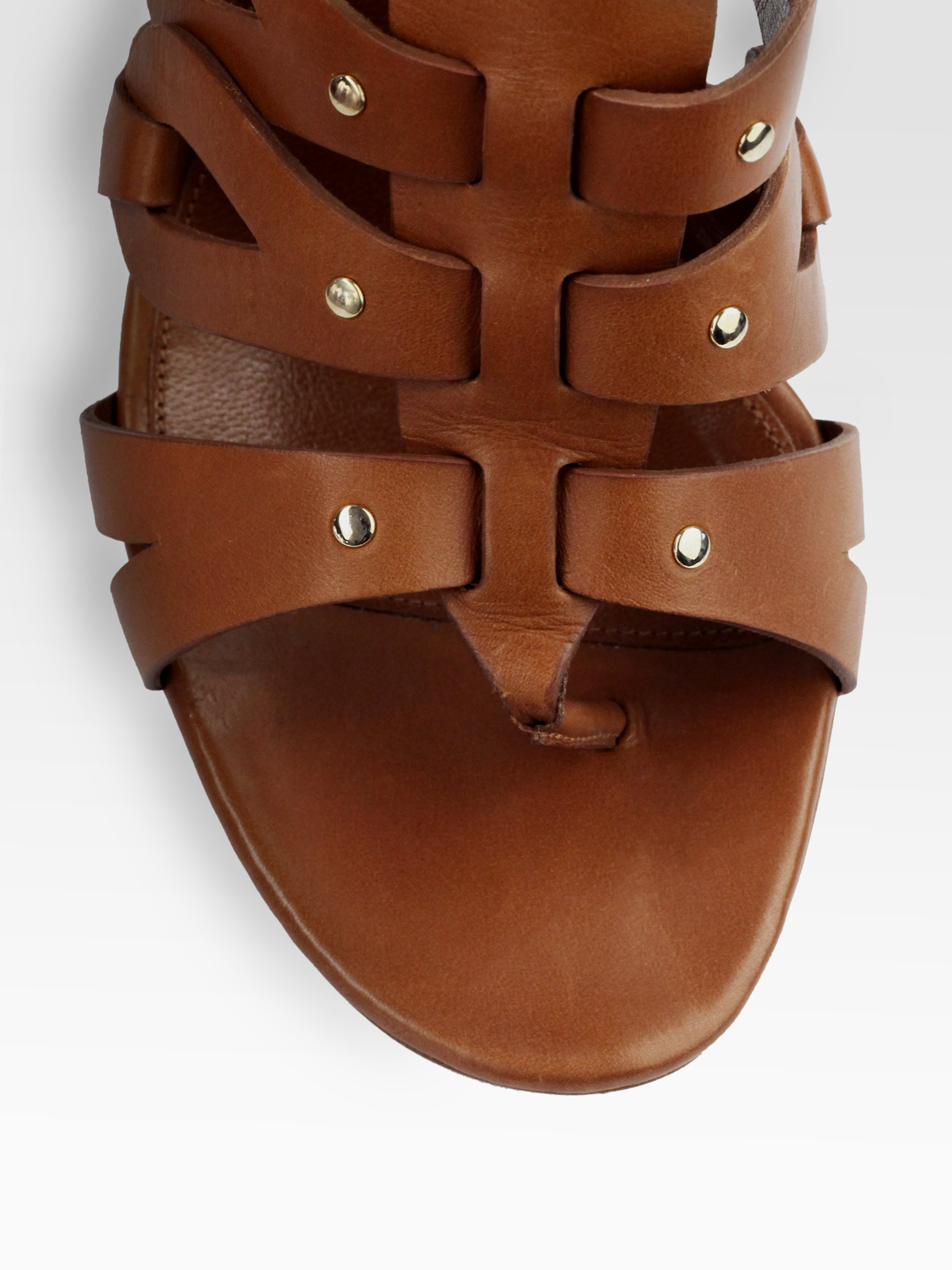 Altuzarra Strappy Leather Sandals  in Brown Lyst