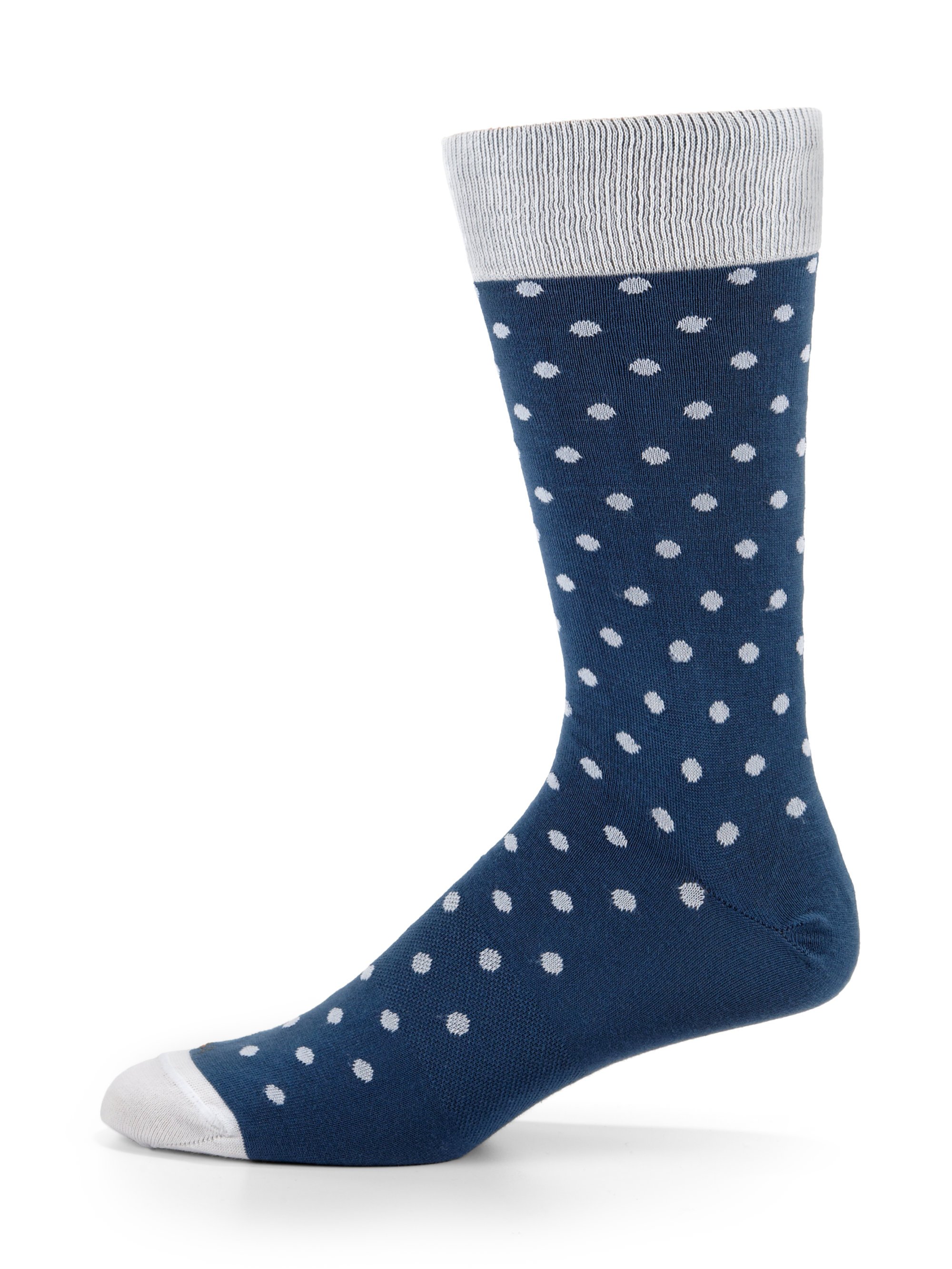 Hook + Albert First Class Polka Dot Socks in Blue for Men (NAVY) | Lyst