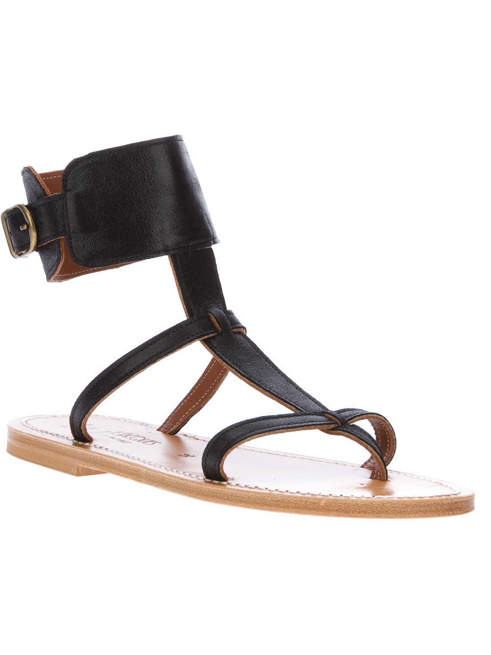 K. Jacques Caravelle Watchstrap Sandal in Black | Lyst