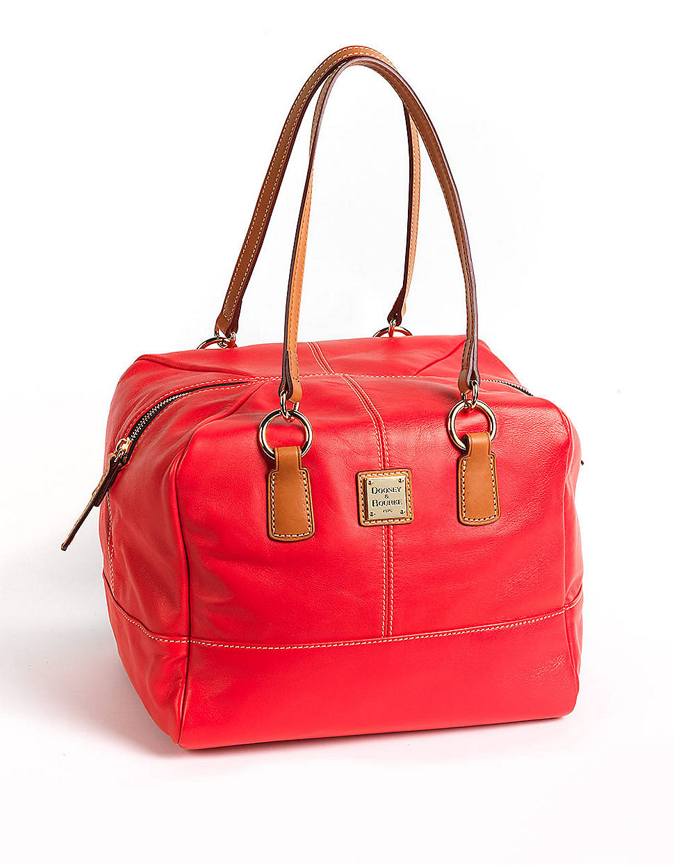 Lyst Dooney & Bourke Leather Duffle Satchel Bag in Red