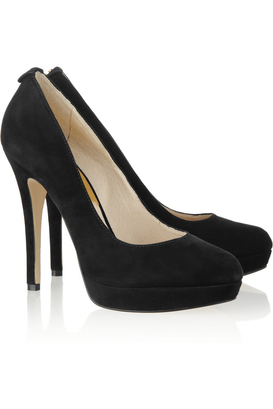 michael kors black suede pumps