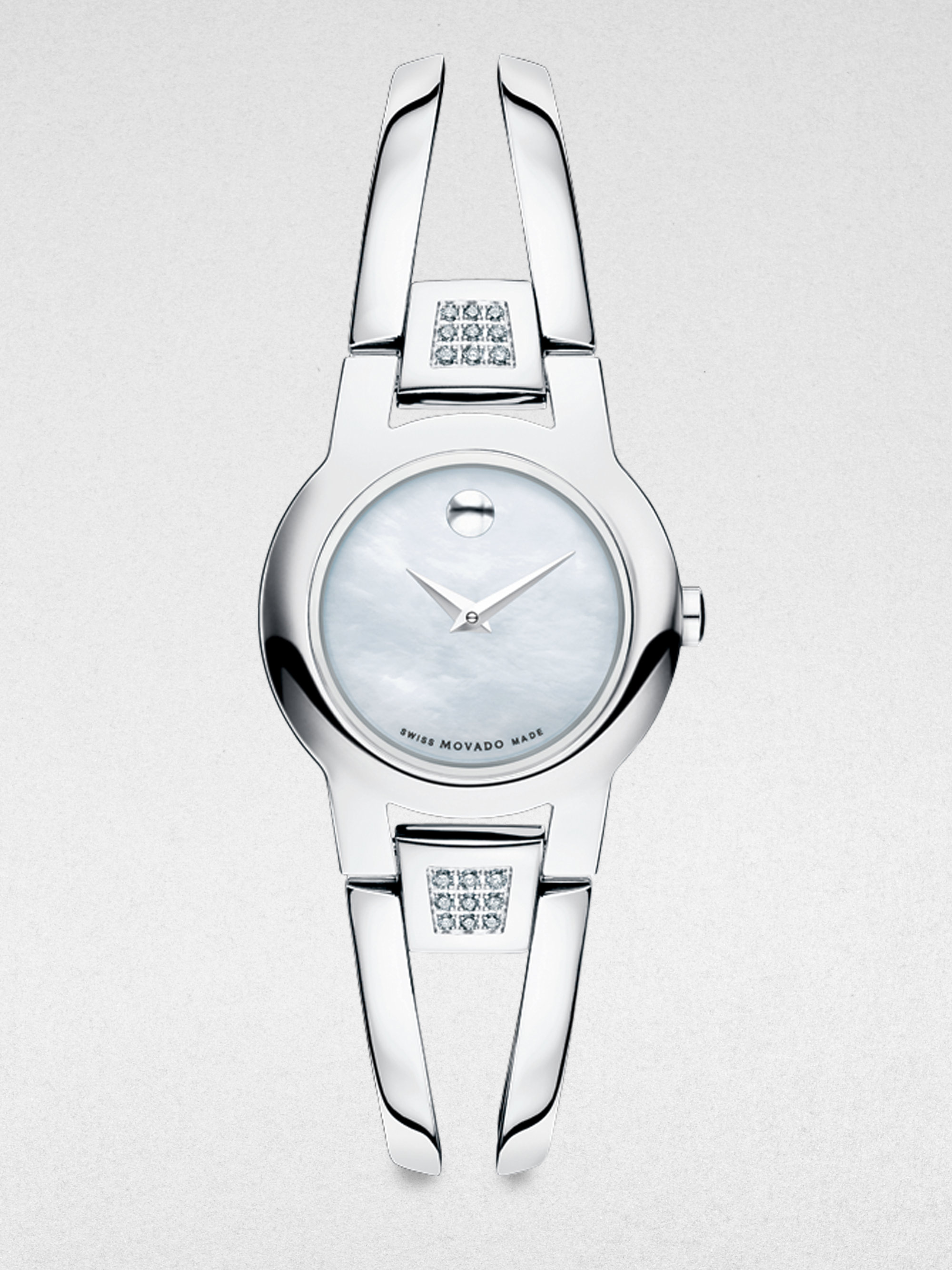 movado bangle watch with diamonds