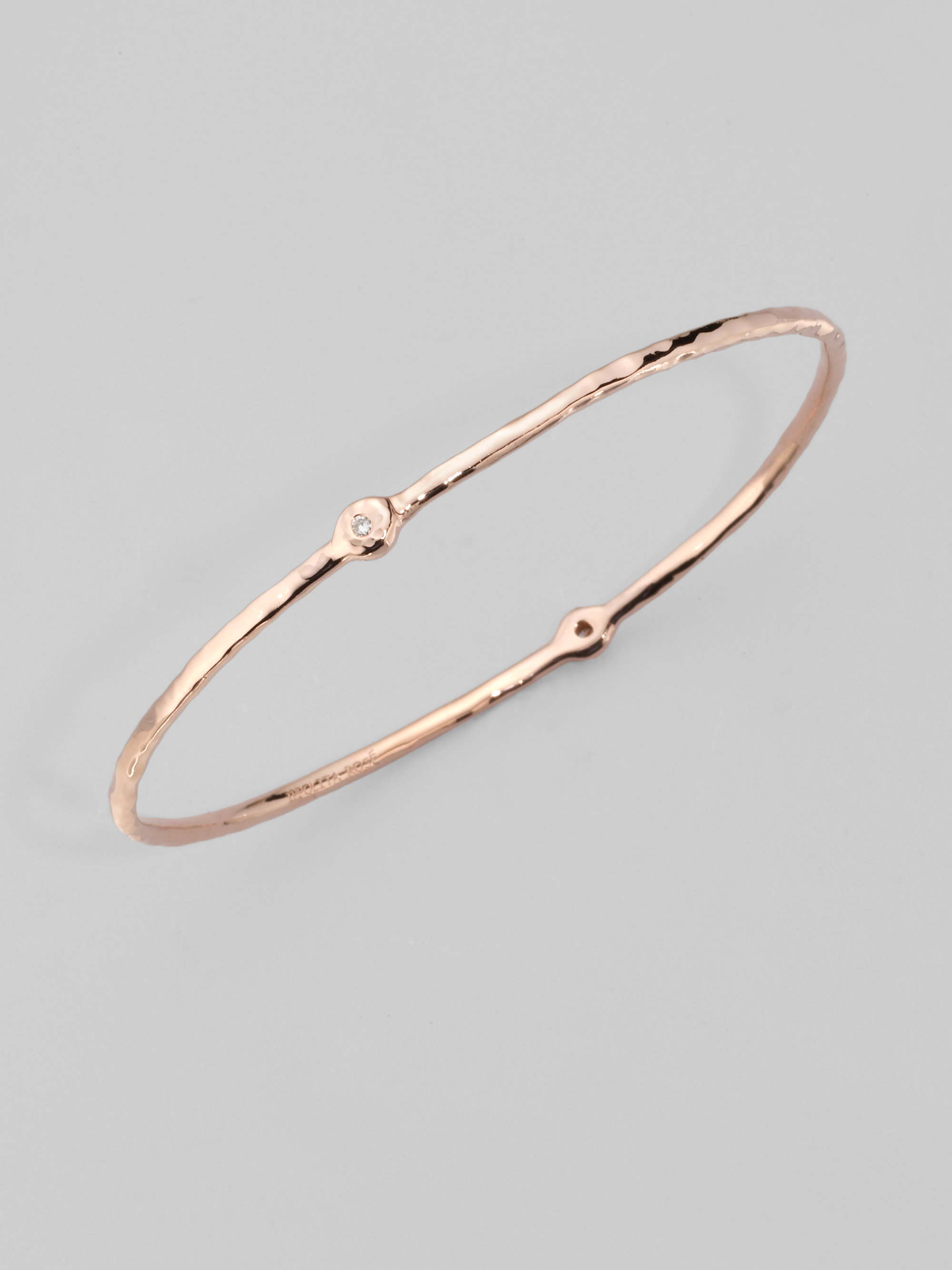 Lyst Ippolita Rose 2diamond Bangle Bracelet In Pink Gallery